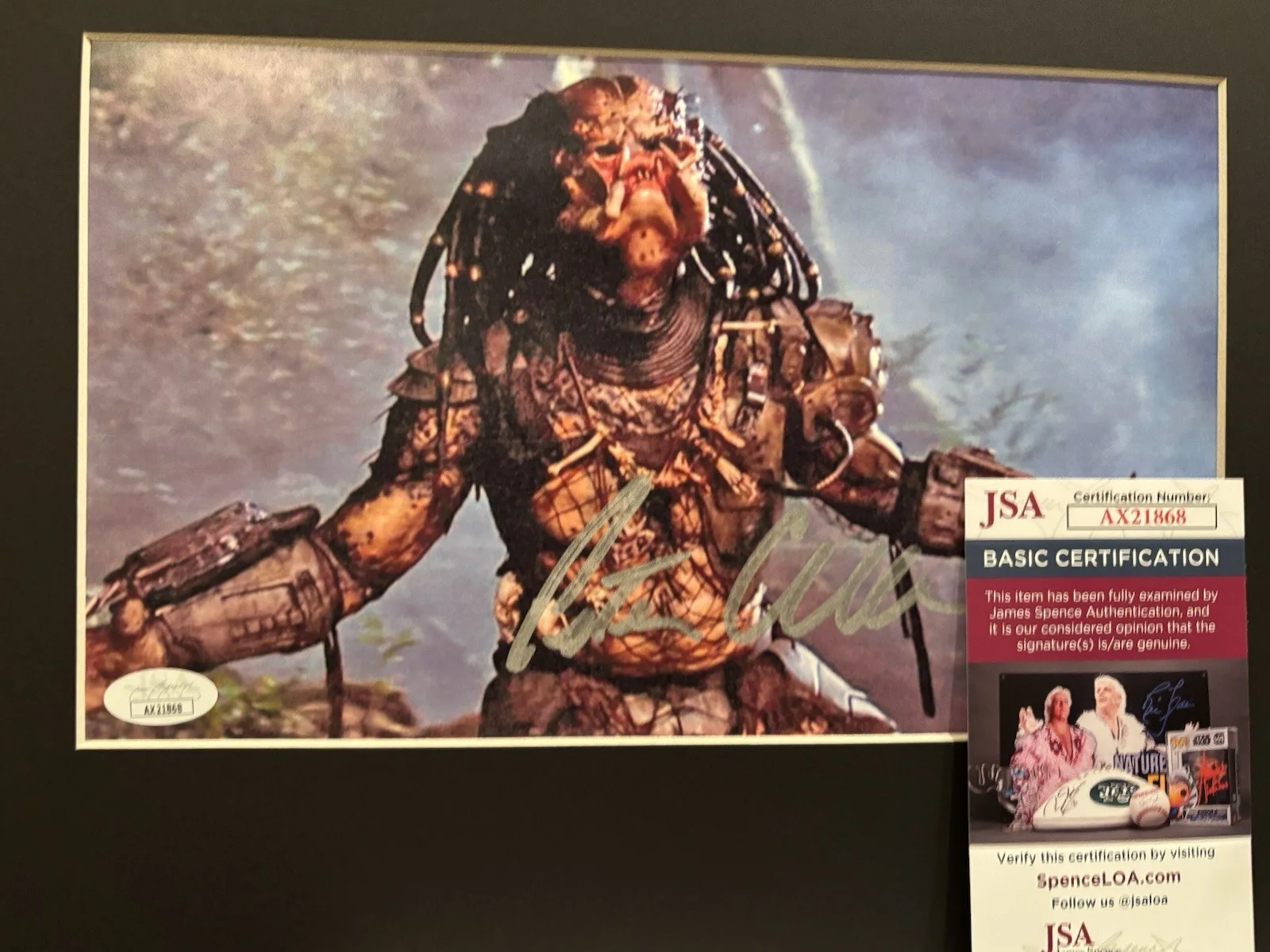 Peter Cullen — Predator Movie Peter Cullen Autograph Framed Art 1987 Film Franchise JSA COA, изображение 3