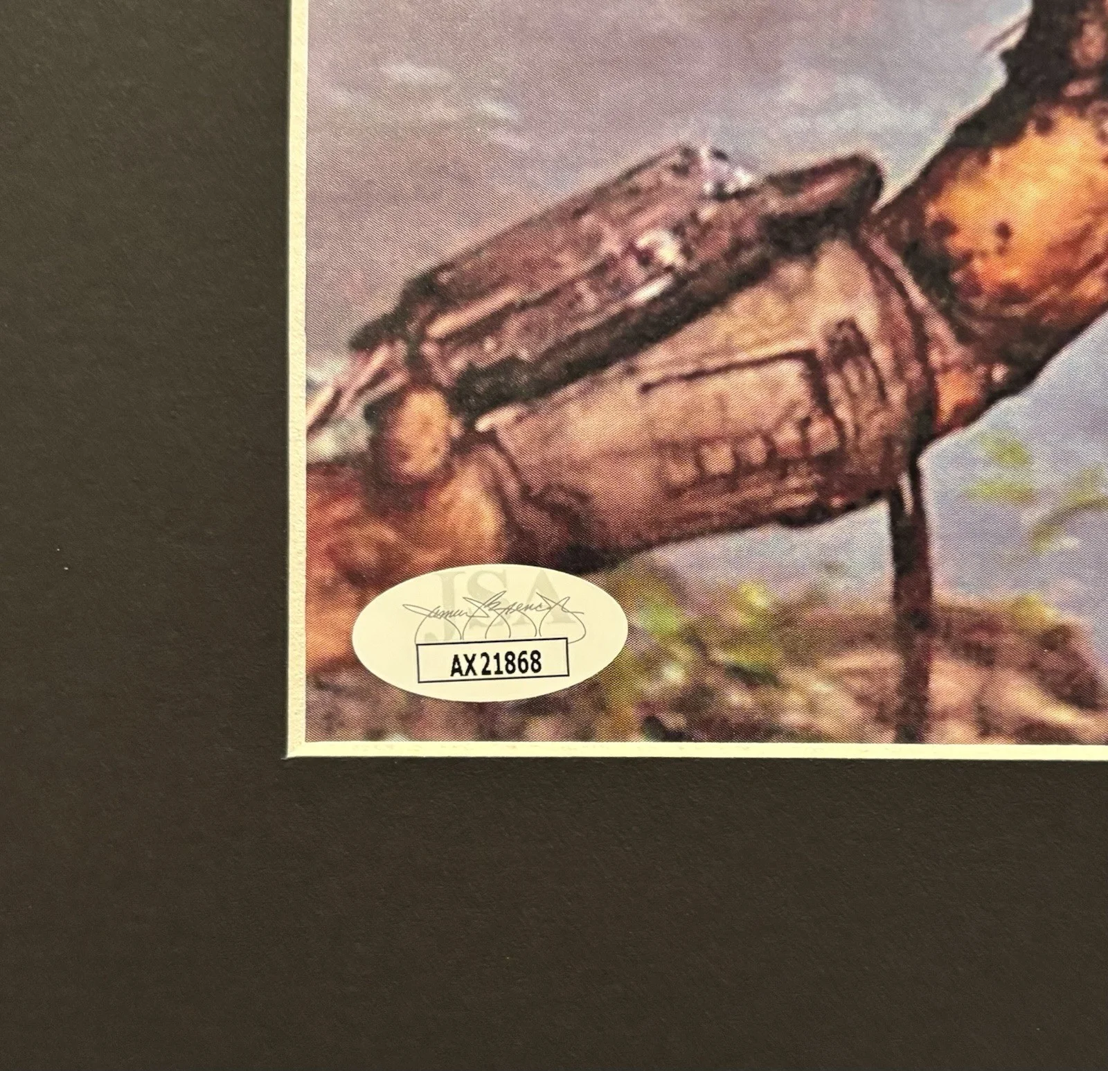 Peter Cullen — Predator Movie Peter Cullen Autograph Framed Art 1987 Film Franchise JSA COA, изображение 4
