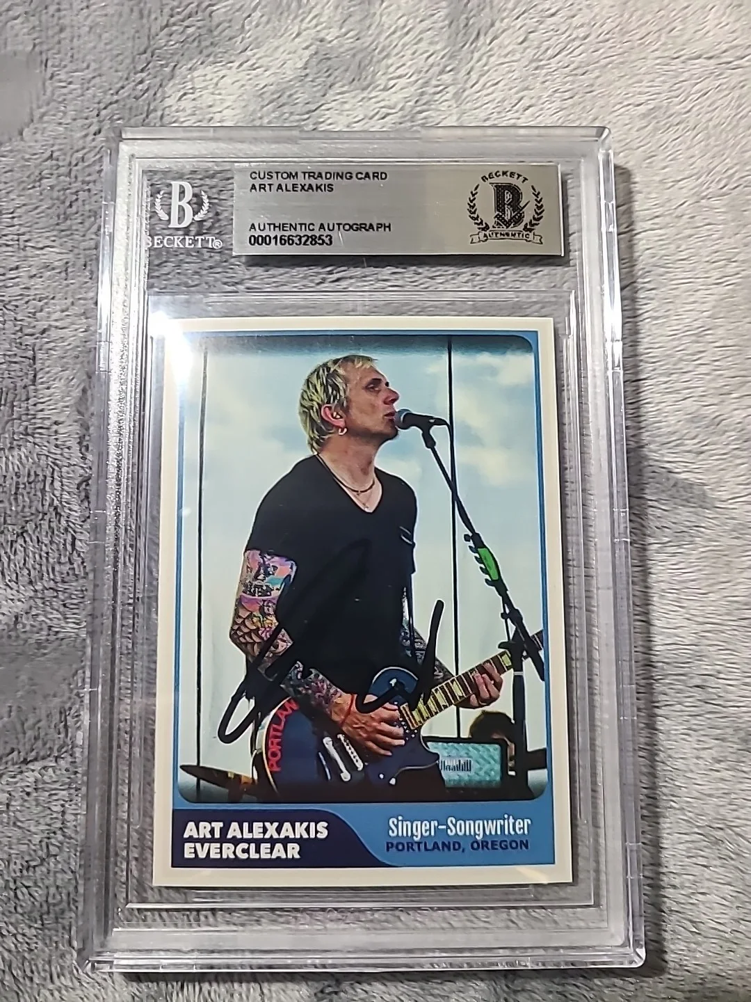 Art Alexakis Signed Card Everclear Lead Singer Rare!! Beckett, изображение 2