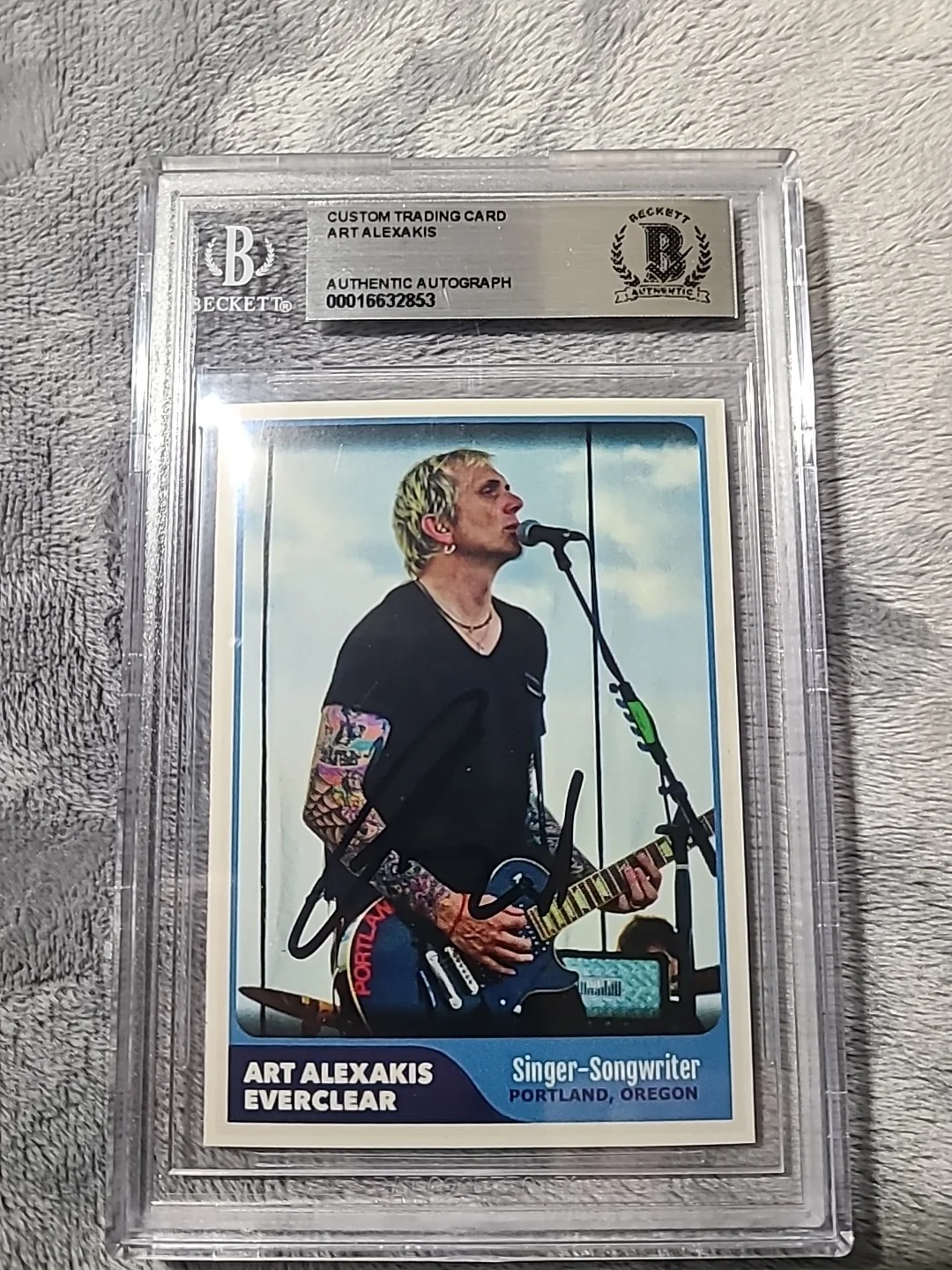 Art Alexakis Signed Card Everclear Lead Singer Rare!! Beckett, изображение 3