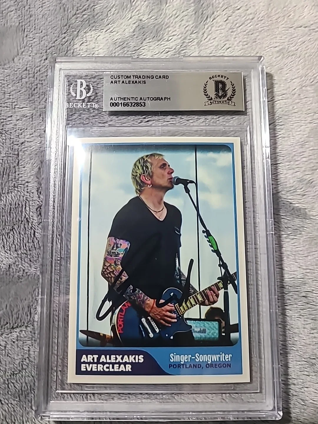 Art Alexakis Signed Card Everclear Lead Singer Rare!! Beckett, изображение 4