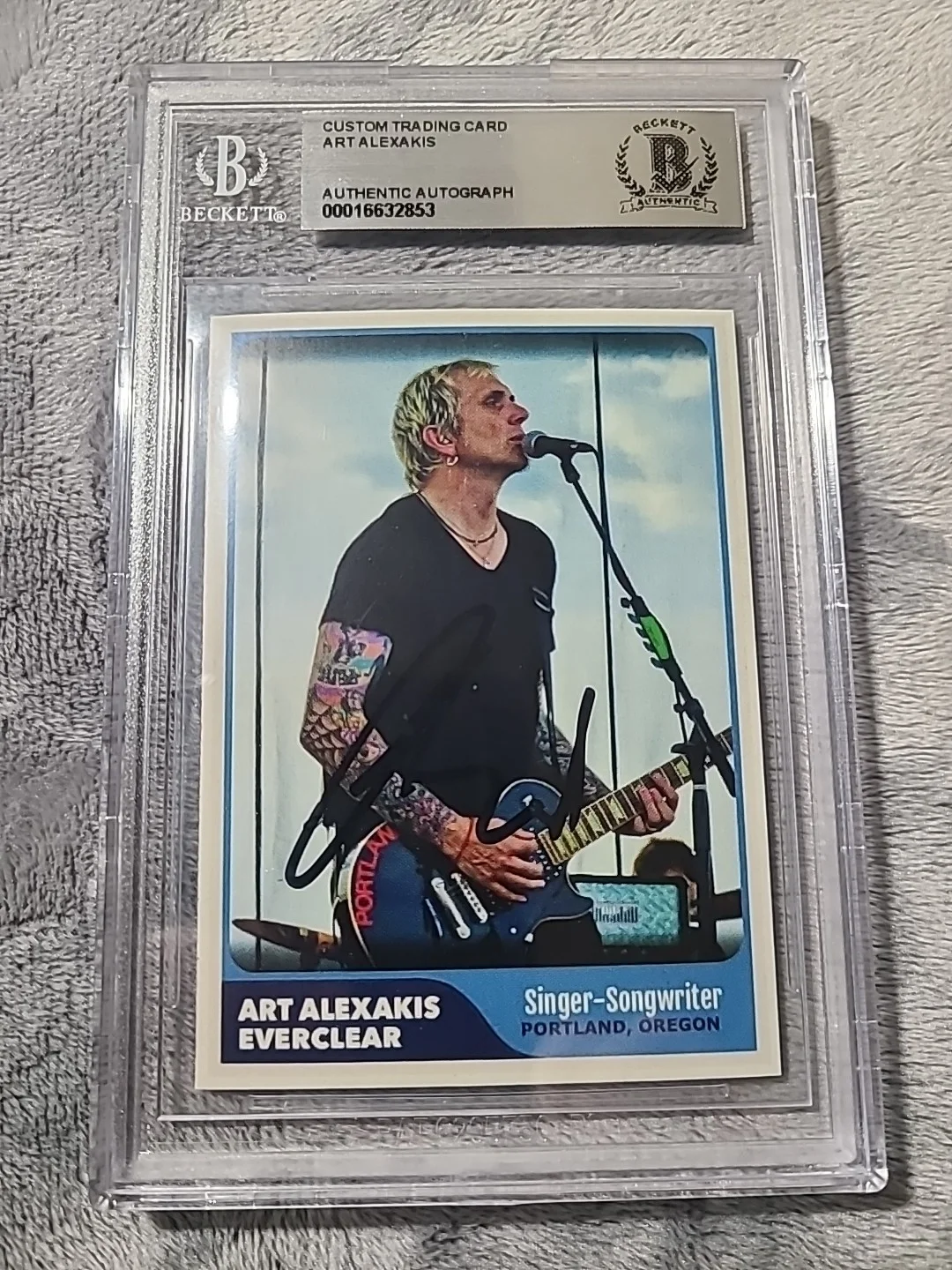 Art Alexakis Signed Card Everclear Lead Singer Rare!! Beckett, изображение 5