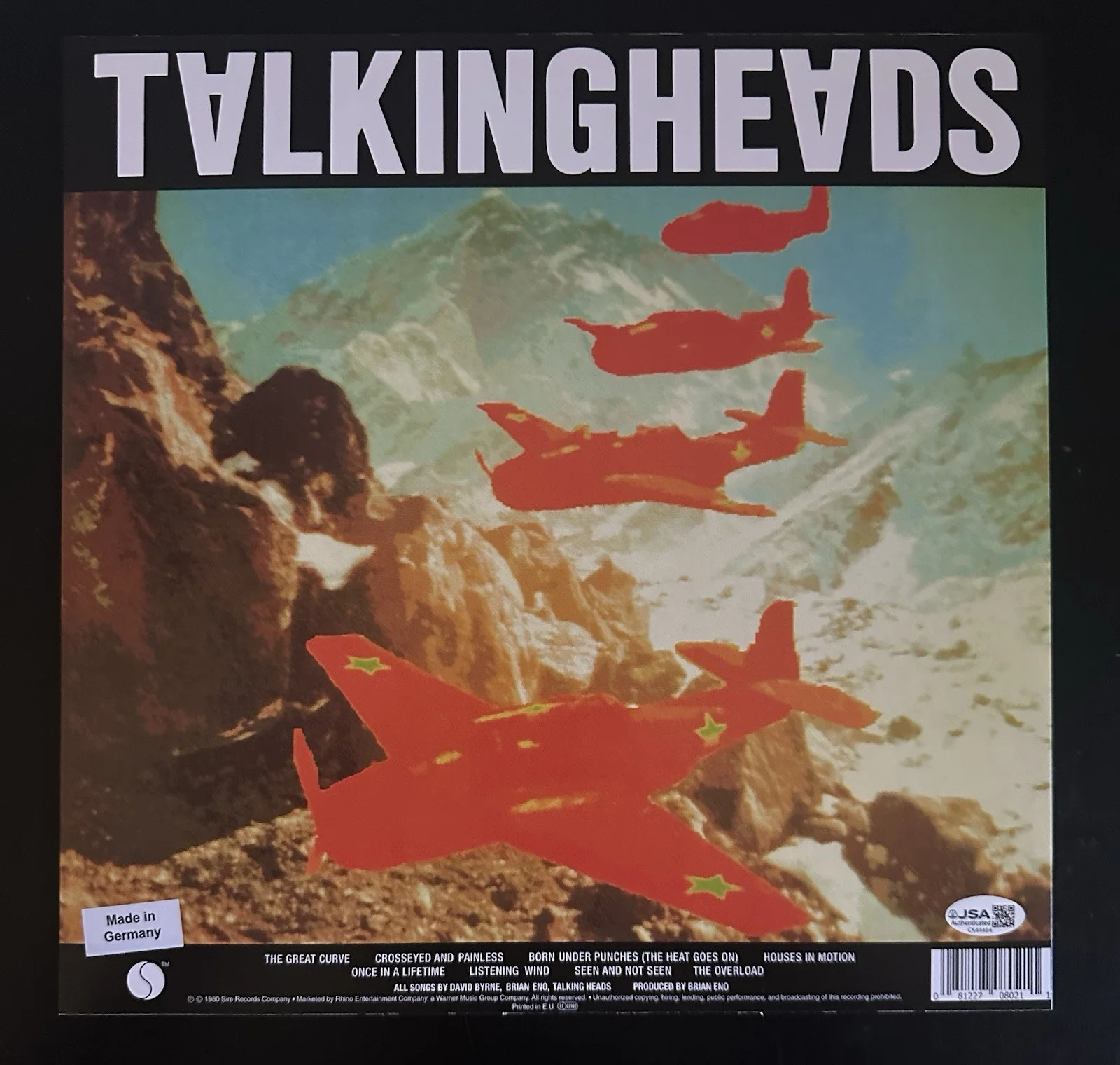 JERRY HARRISON SIGNED TALKING HEADS REMAIN IN LIGHT VINYL RECORD LP JSA COA, image 3