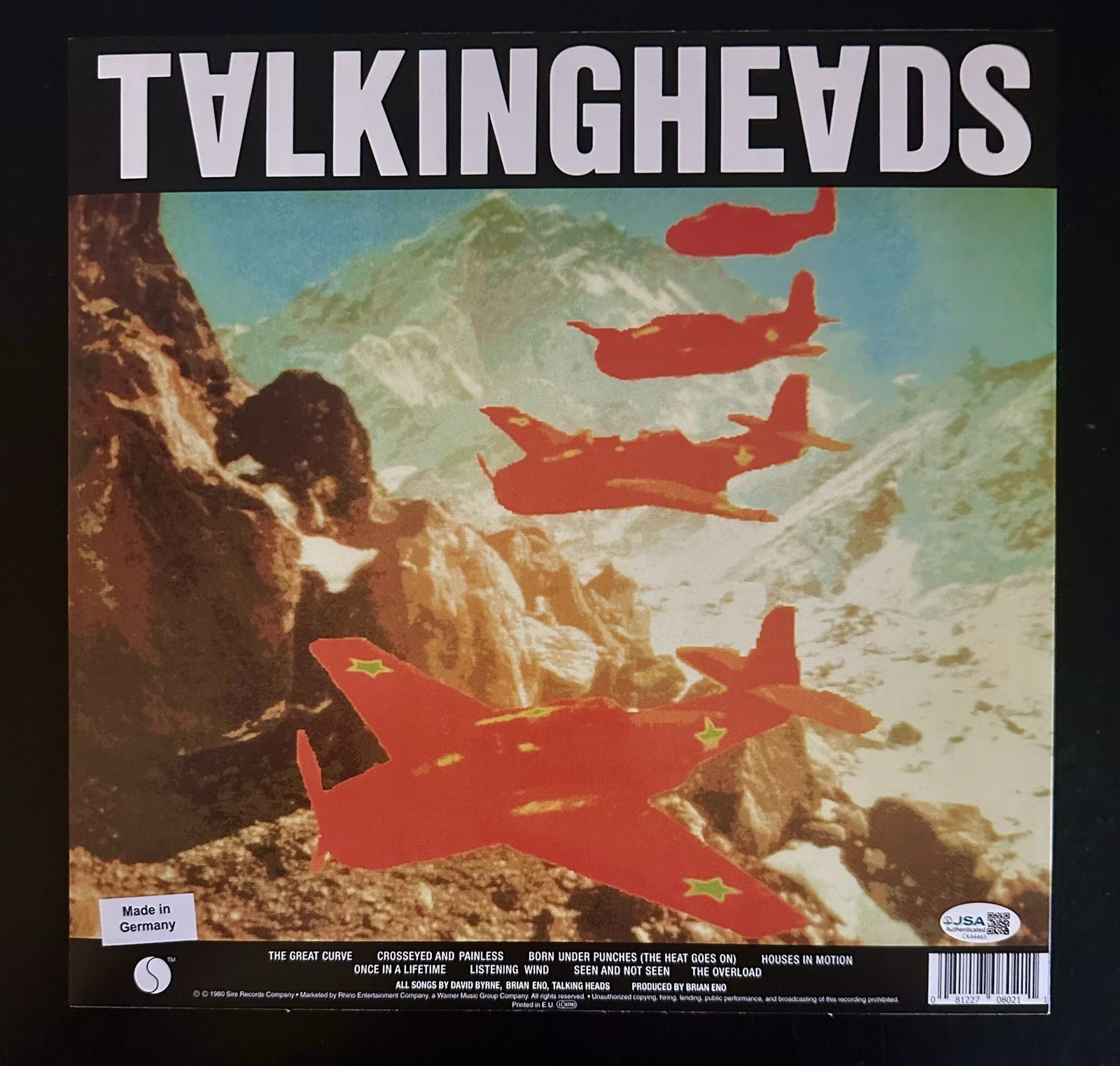 JERRY HARRISON SIGNED TALKING HEADS REMAIN IN LIGHT VINYL RECORD LP JSA COA, image 4