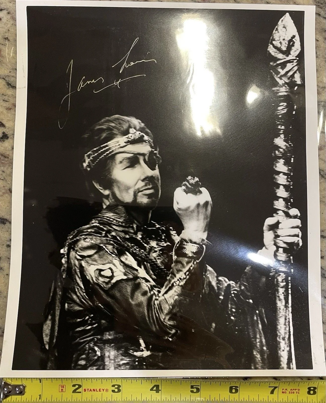 James Morris Autographed Opera Photo Signed 8x10 Black & White Stage Portrait, image 4