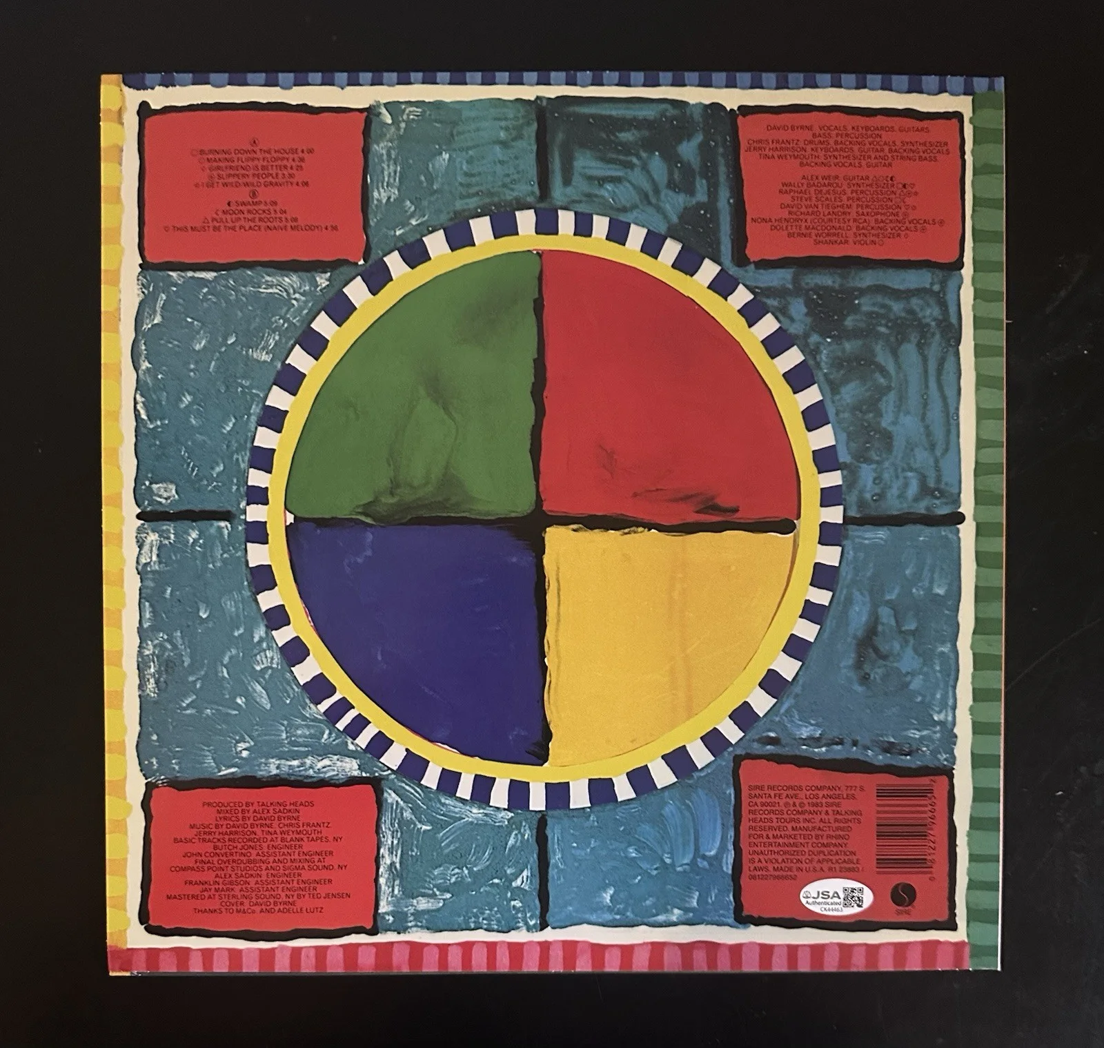 JERRY HARRISON SIGNED TALKING HEADS SPEAKING IN TONGUES VINYL RECORD LP JSA COA, изображение 4