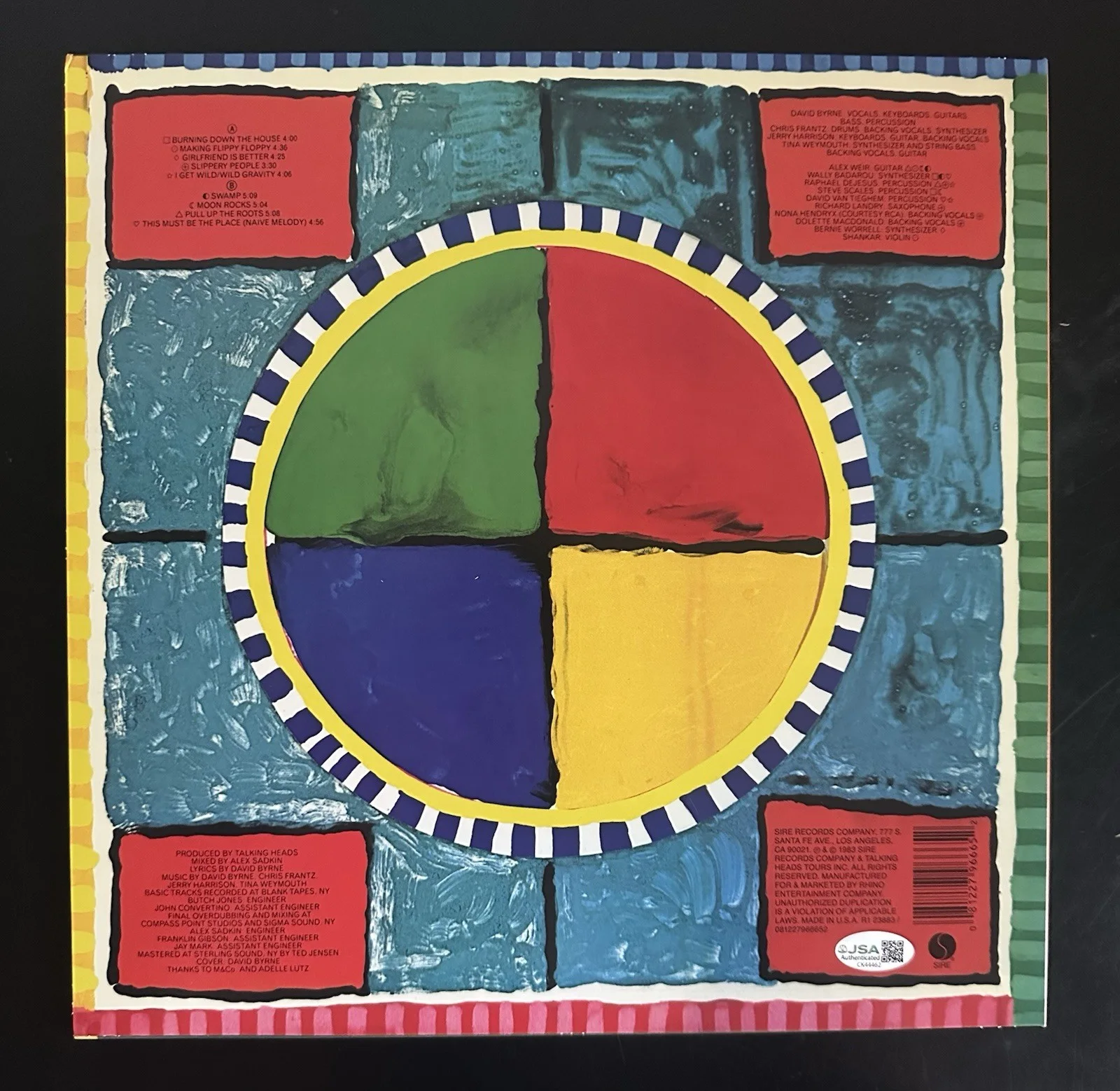 JERRY HARRISON SIGNED TALKING HEADS SPEAKING IN TONGUES VINYL RECORD LP JSA COA, изображение 4