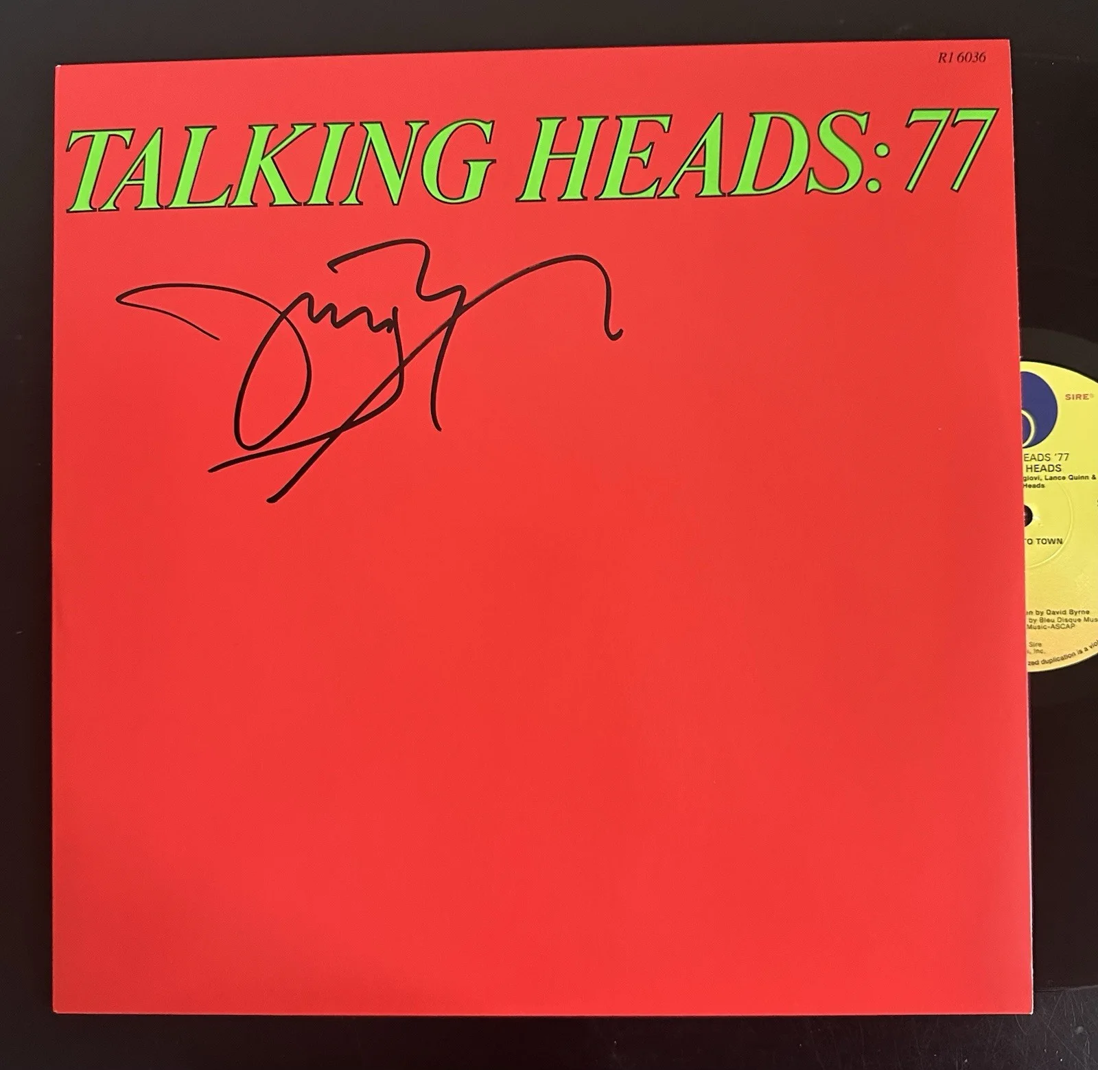 JERRY HARRISON SIGNED TALKING HEADS: 77’ VINYL RECORD ALBUM LP JSA COA, image 2