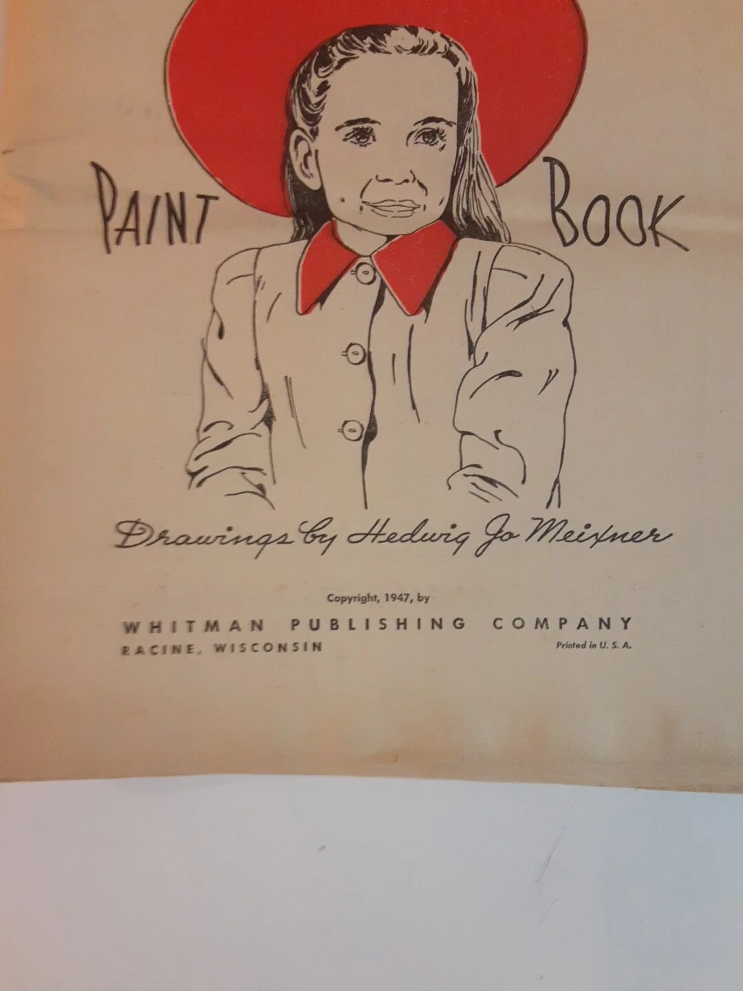 Vintage Margret O'Brien paint book copyrighted 1947, изображение 3