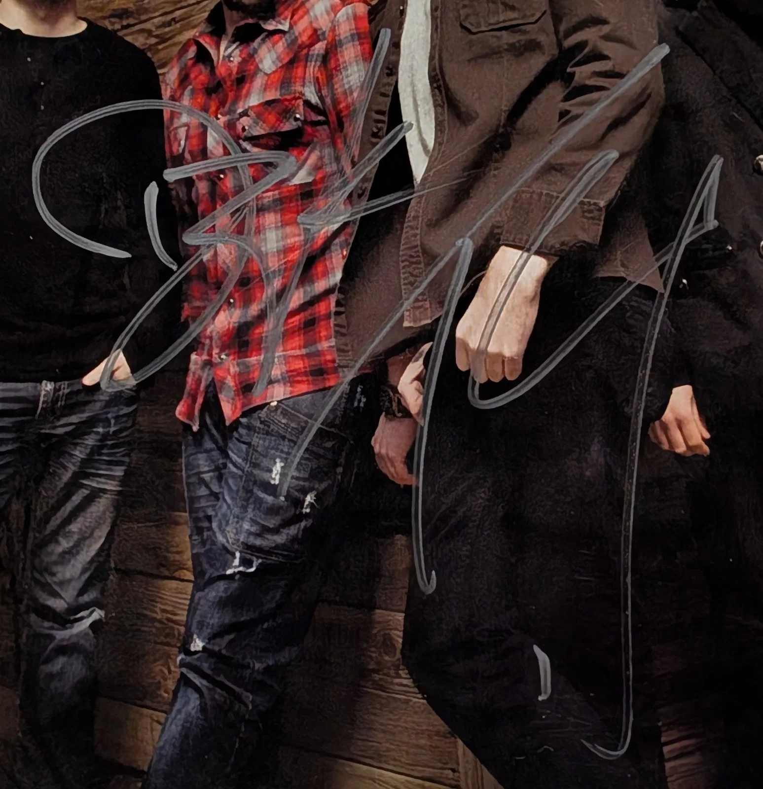 2011 Theory of a Deadman Band Signed x4 Dual Sided Poster JSA Canadian Music, изображение 5
