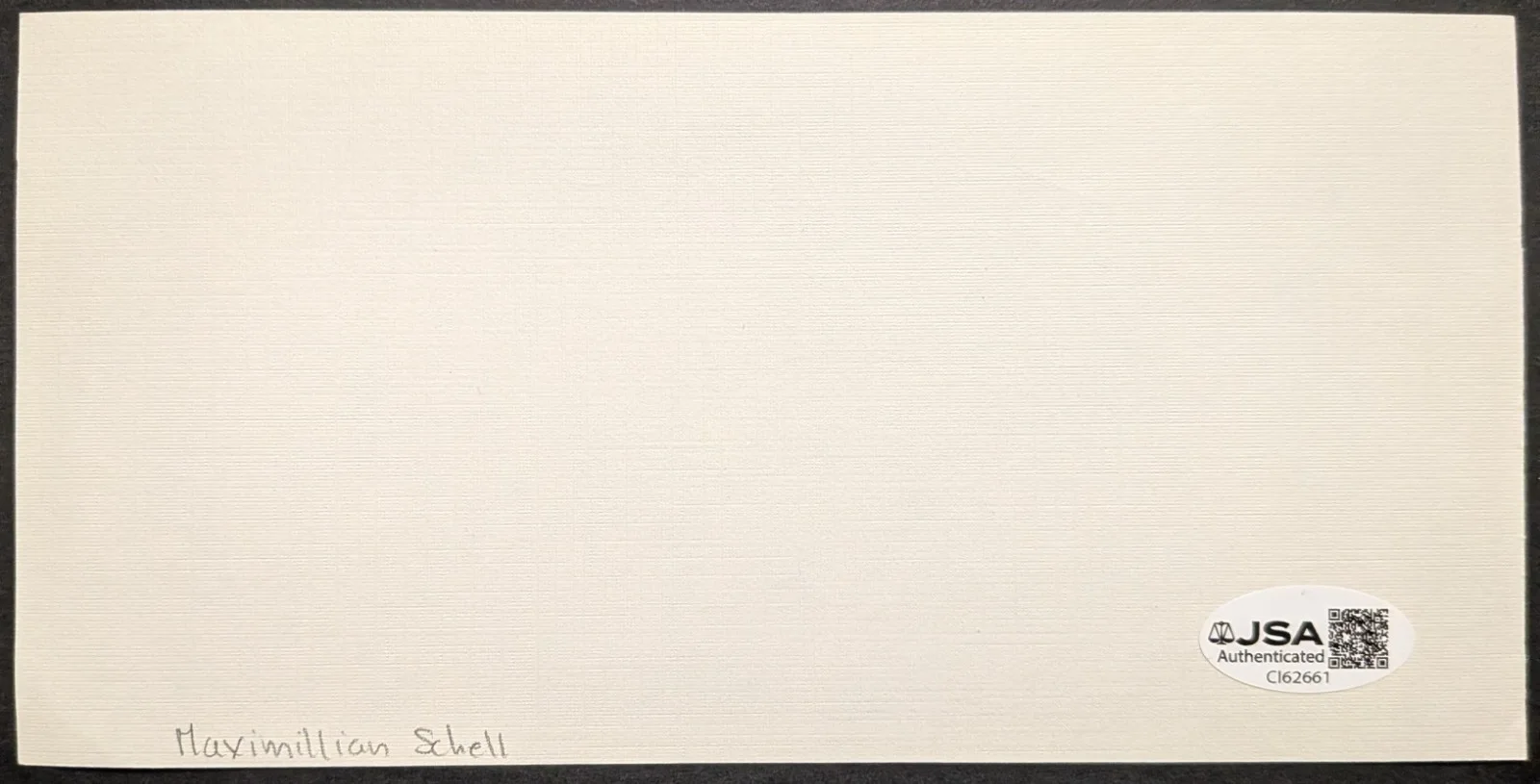 Maximilian Schell — Maximilian Schell Signed Autographed Sheet JSA Actor Swiss Emmy Academy Award, image 2