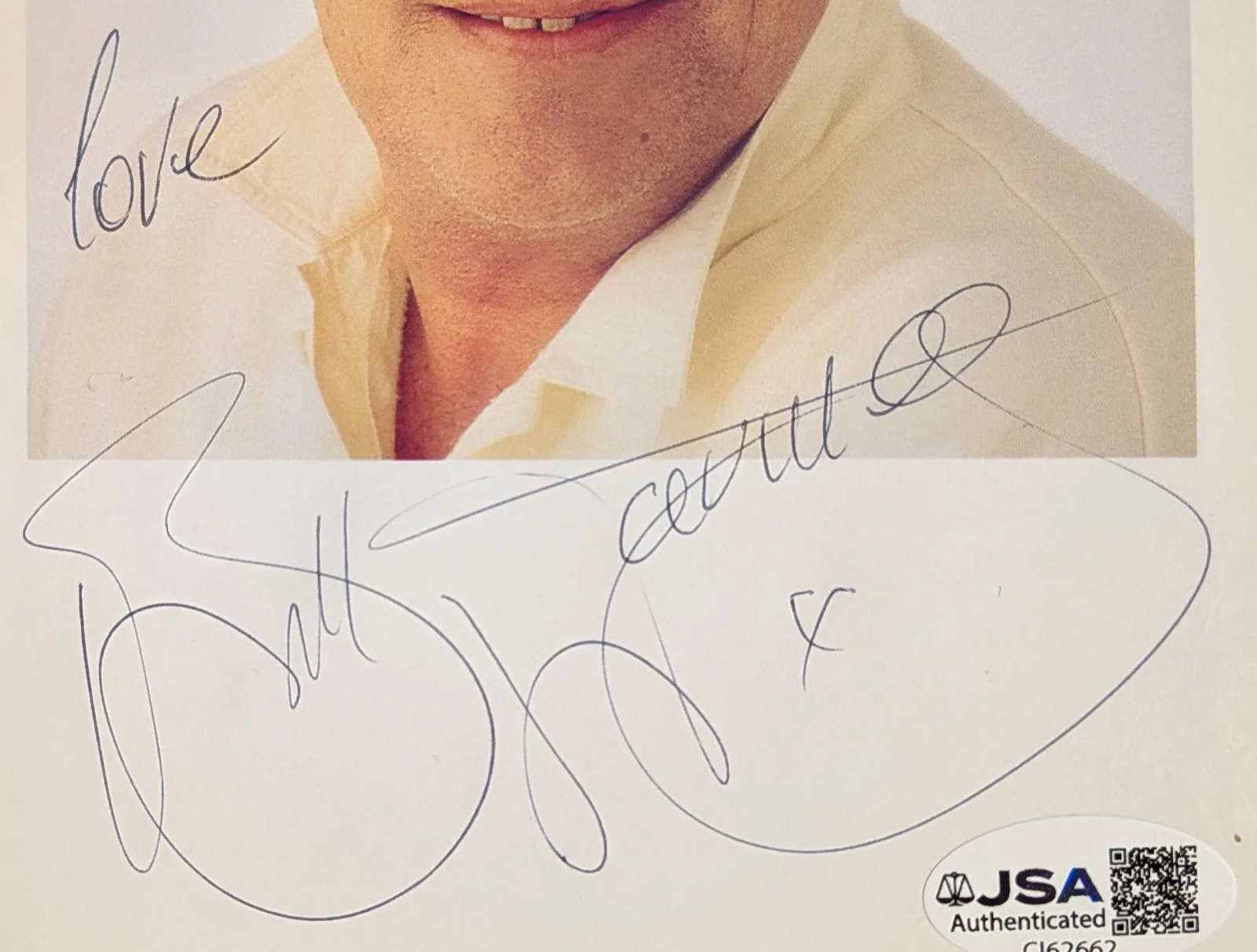 Bill Tarmey — Bill Tarmey Signed Autographed Photo JSA Actor Singer Coronation Street, изображение 2