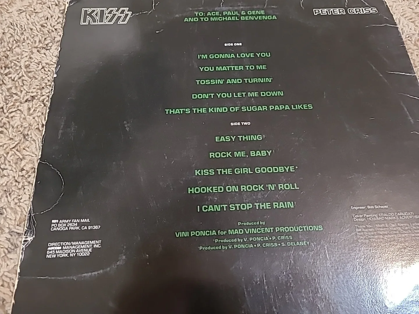 Kiss-Peter Criss Album-contains piece Of The Puzzle Poster, изображение 4
