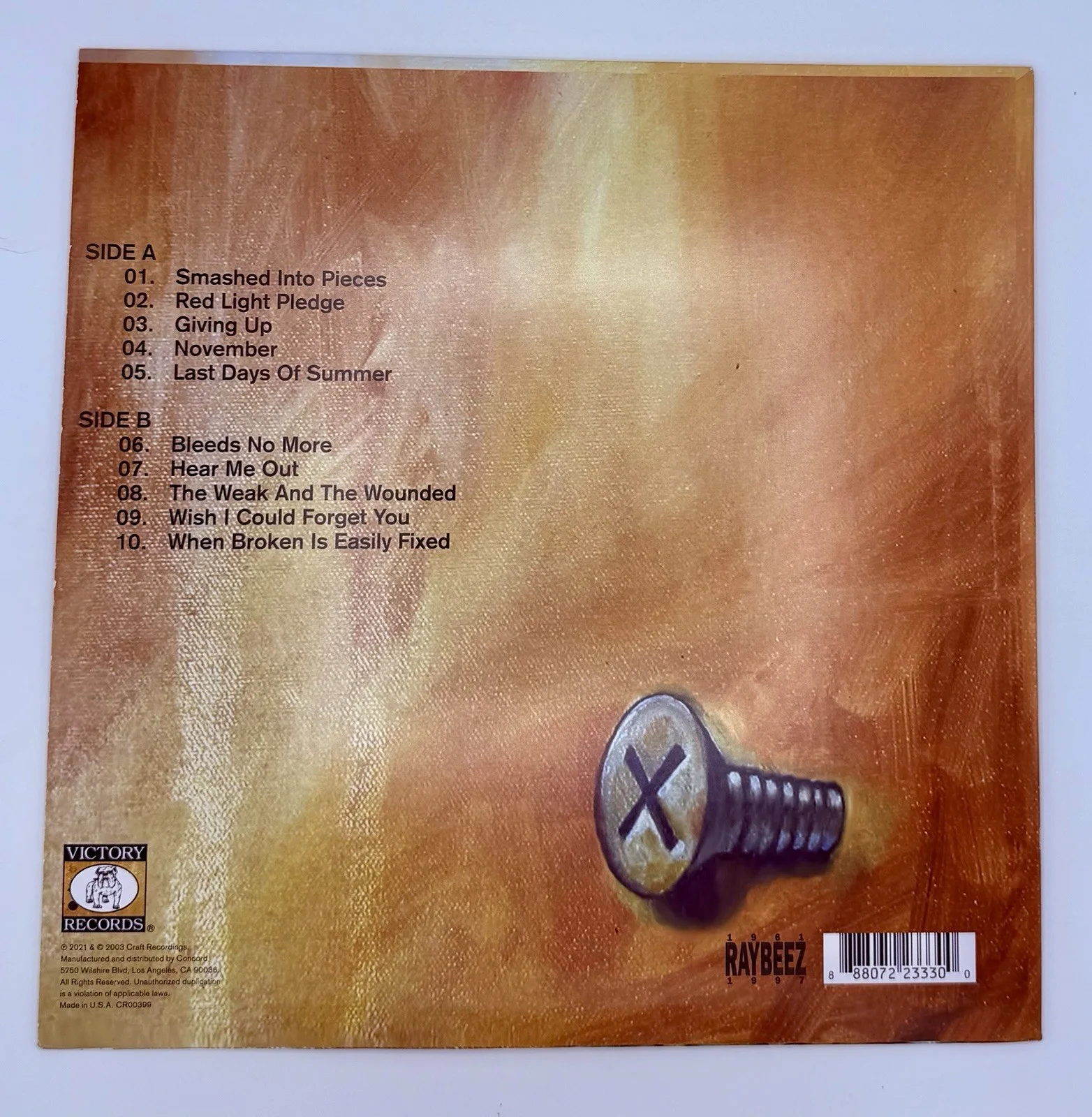 Silverstein Signed When Broken LP Colored Vinyl Album, image 2