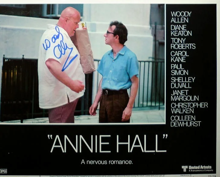 Woody Allen — Woody Allen signed Original Annie Hall 11x14 Lobby Card 1977 Exact Proof