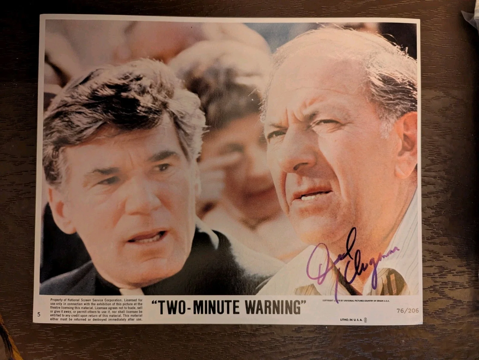 Jack Klugman Signed Original Movie Lobby Poster Very Rare, image 2