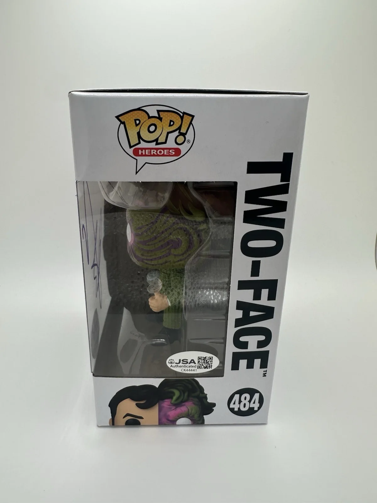 AARON ECKHART SIGNED TWO-FACE FUNKO POP THE DARK KNIGHT JSA AUTHENTICATED WS, image 3