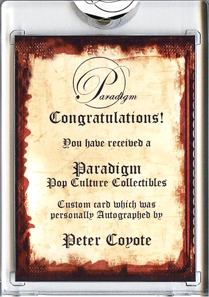Peter Coyote — -E.T. The Extra Terrestrial- Peter Coyote Signed/Autograph/Auto Movie Card - ET, изображение 2