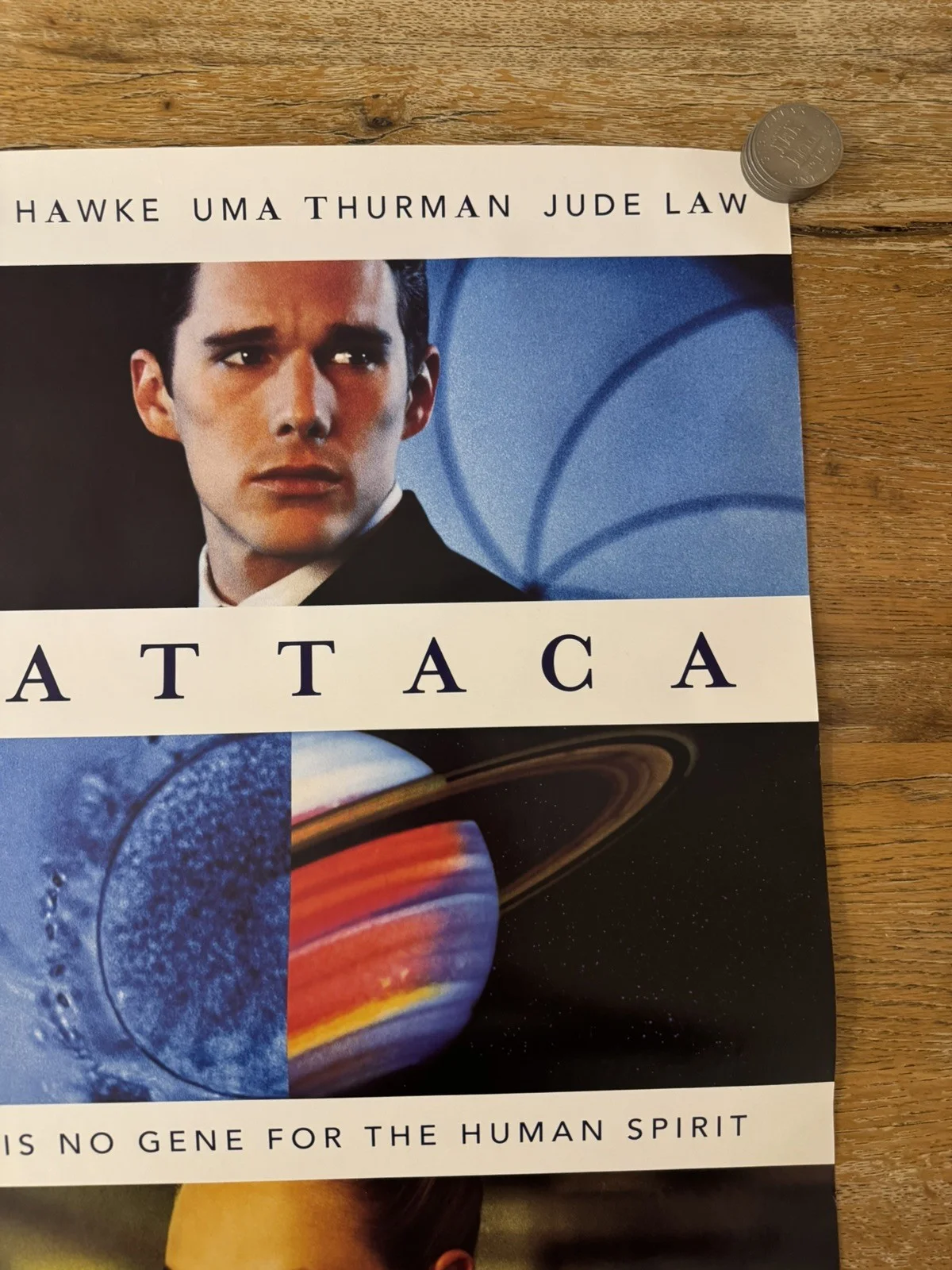 Gattaca Original Video Shop VHS Poster 1998 Rare, изображение 3