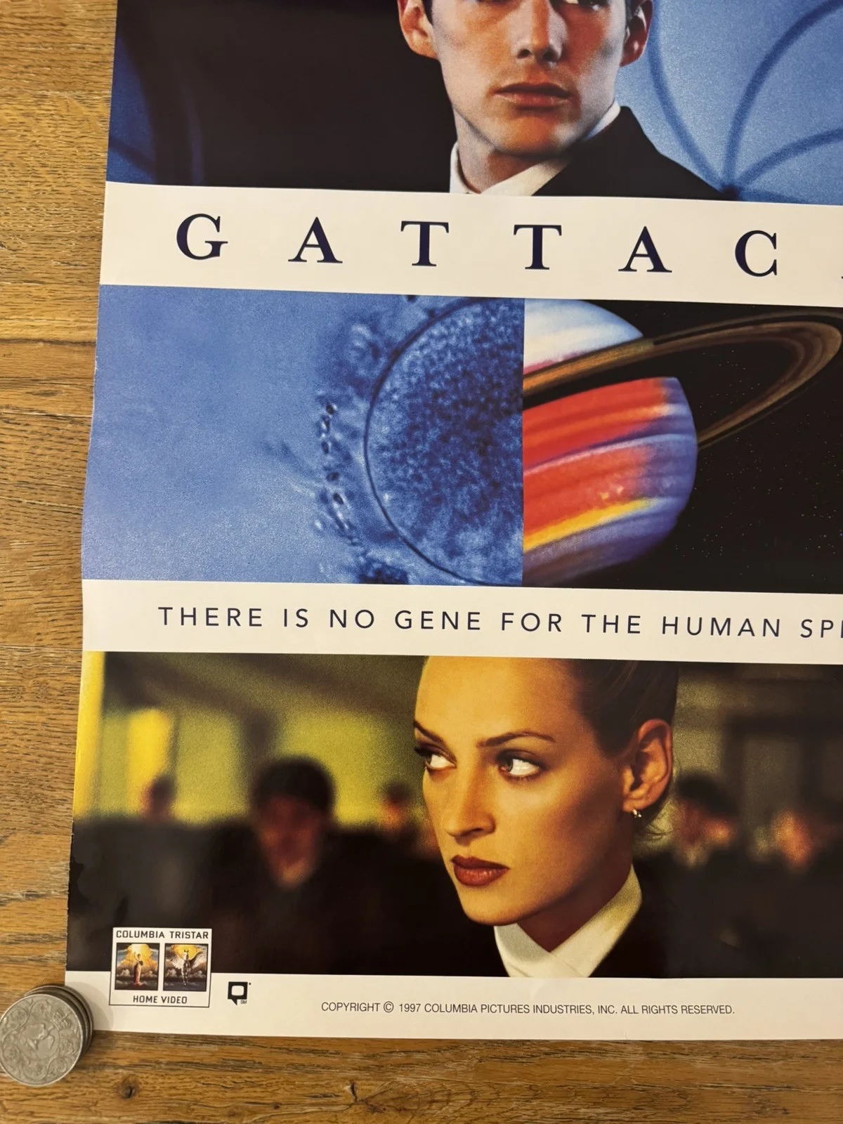 Gattaca Original Video Shop VHS Poster 1998 Rare, изображение 4