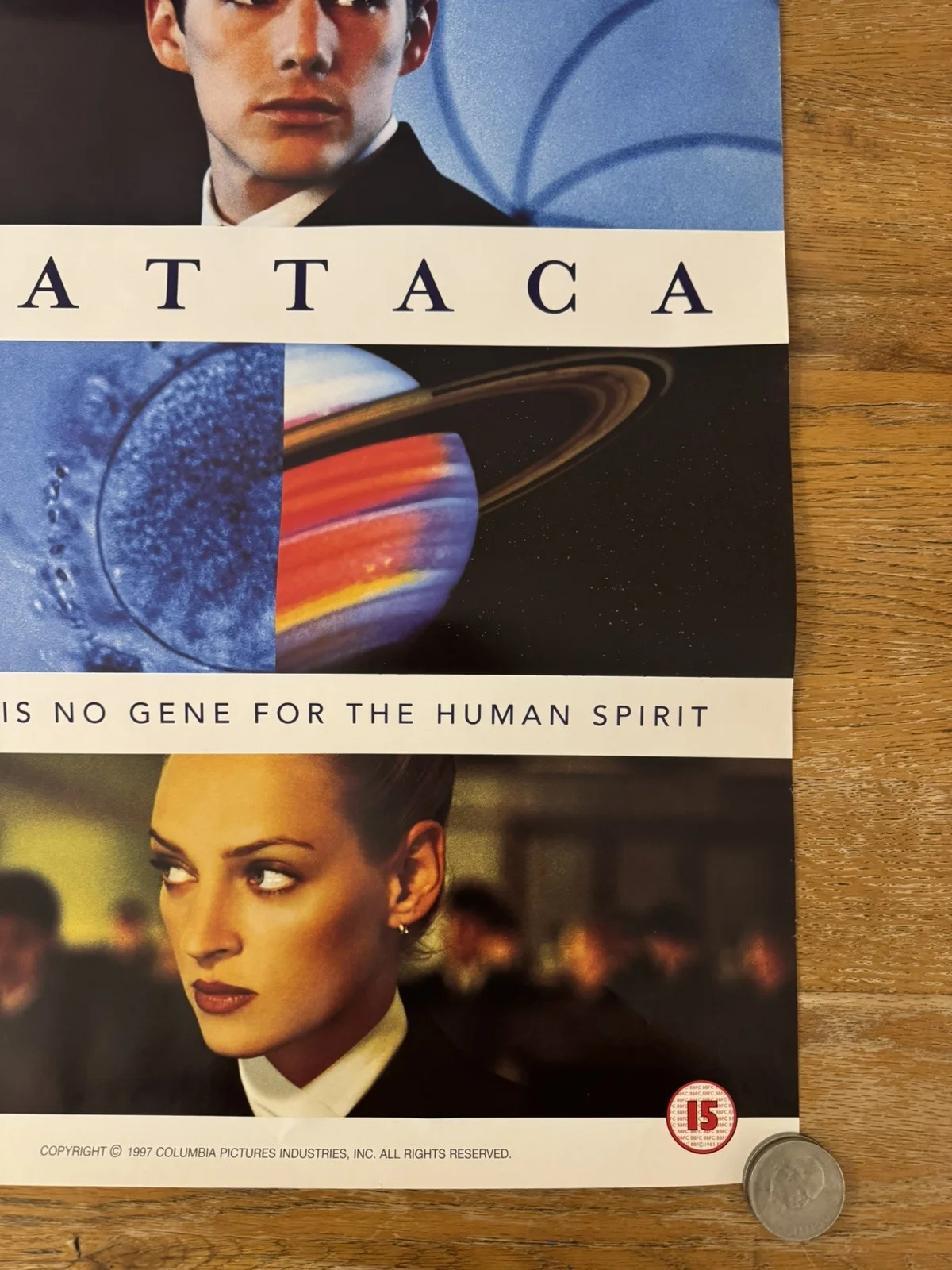 Gattaca Original Video Shop VHS Poster 1998 Rare, изображение 5