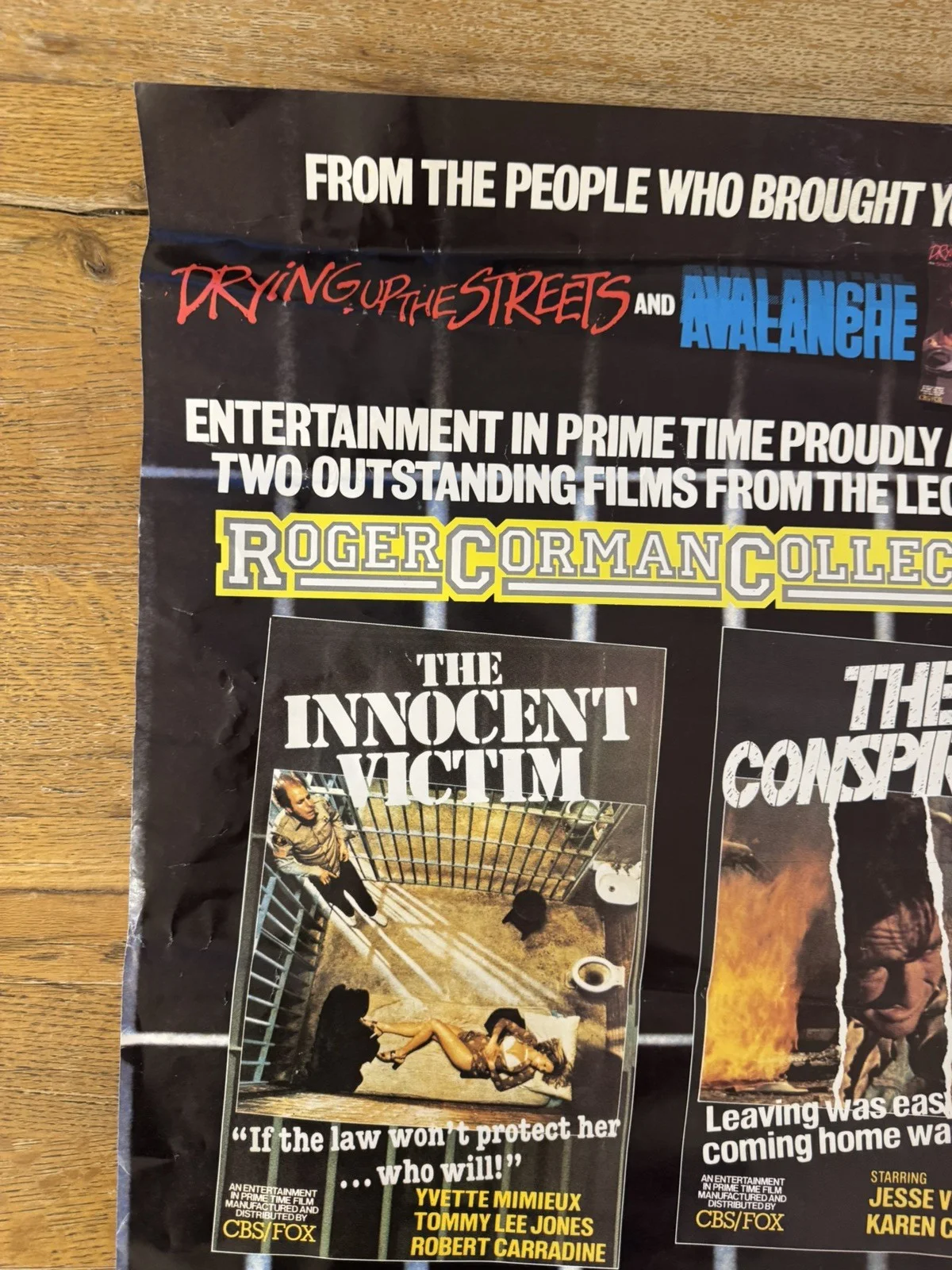 The innocent victim dinosaurs Original Video Shop VHS Poster 1983 Extremely Rare, image 2