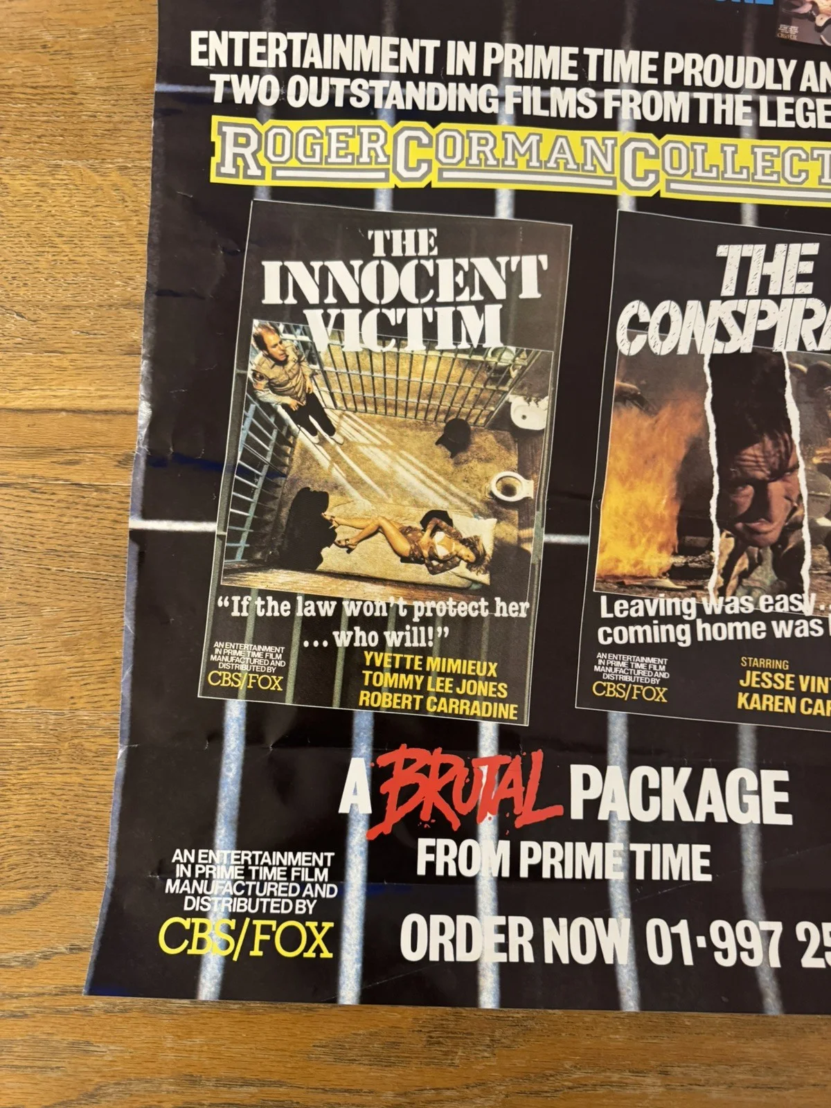 The innocent victim dinosaurs Original Video Shop VHS Poster 1983 Extremely Rare, image 3