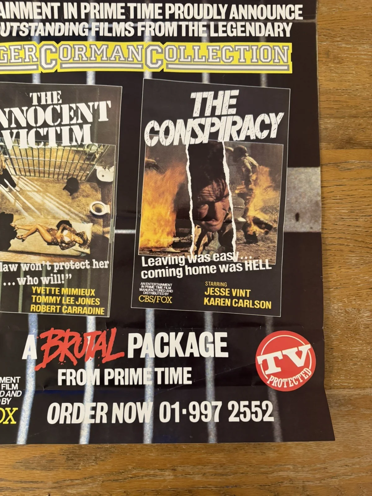 The innocent victim dinosaurs Original Video Shop VHS Poster 1983 Extremely Rare, image 4