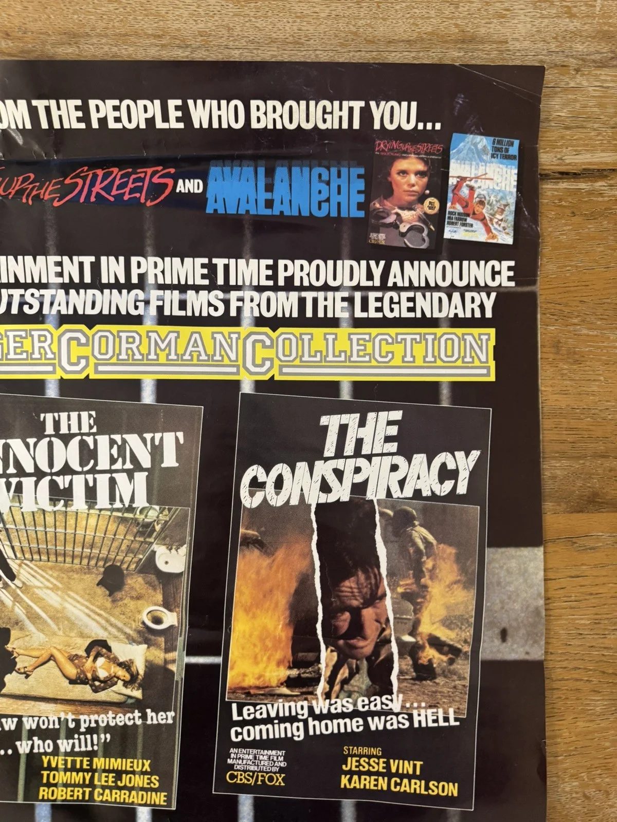 The innocent victim dinosaurs Original Video Shop VHS Poster 1983 Extremely Rare, image 5