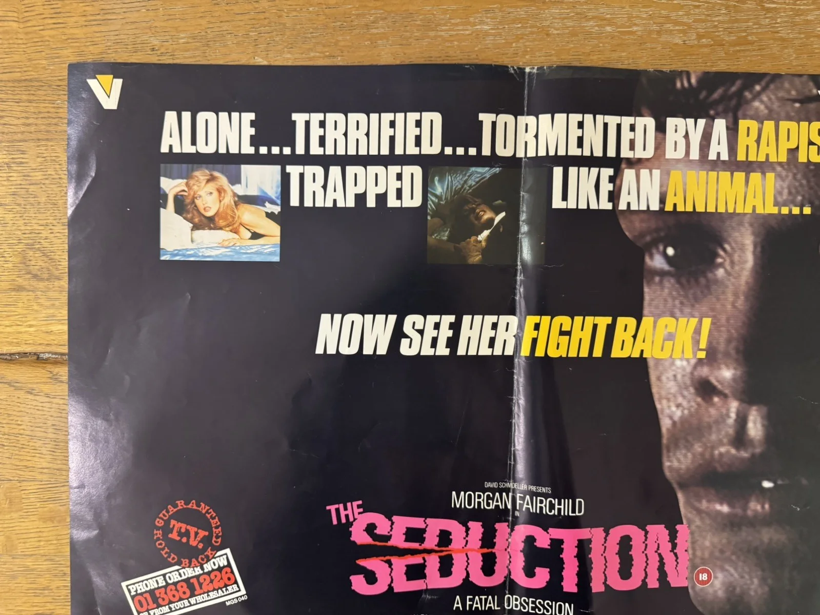 The Seduction Original Video Shop VHS Poster 1982 Extremely Rare, изображение 4