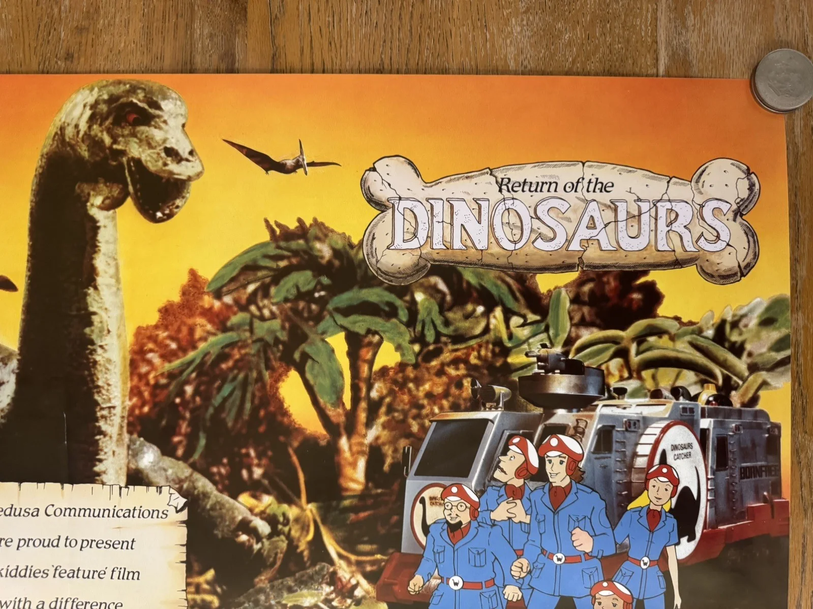 Return of the dinosaurs Original Video Shop VHS Poster 1984 Extremely Rare Med, изображение 4
