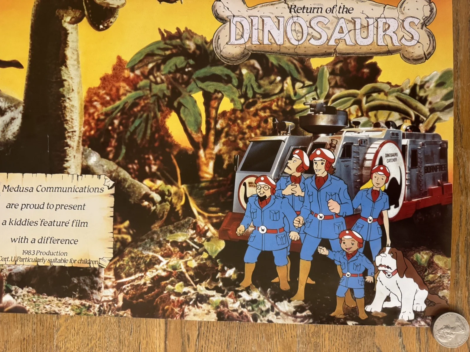 Return of the dinosaurs Original Video Shop VHS Poster 1984 Extremely Rare Med, изображение 5