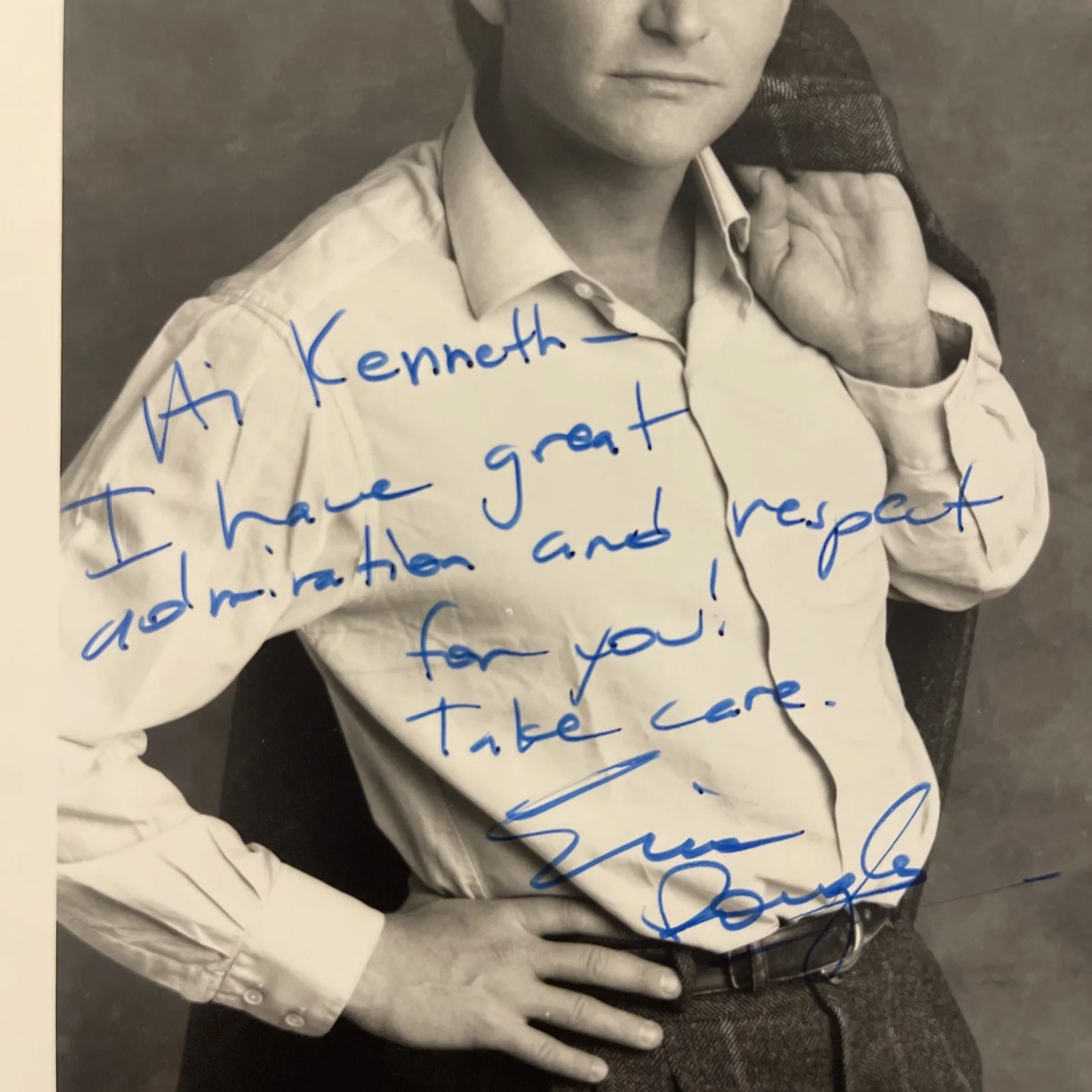 ERIC DOUGLAS, Kirk Douglas Son: Hand Signed Original Celebrity Photo 5 x 7” /KSK, изображение 2