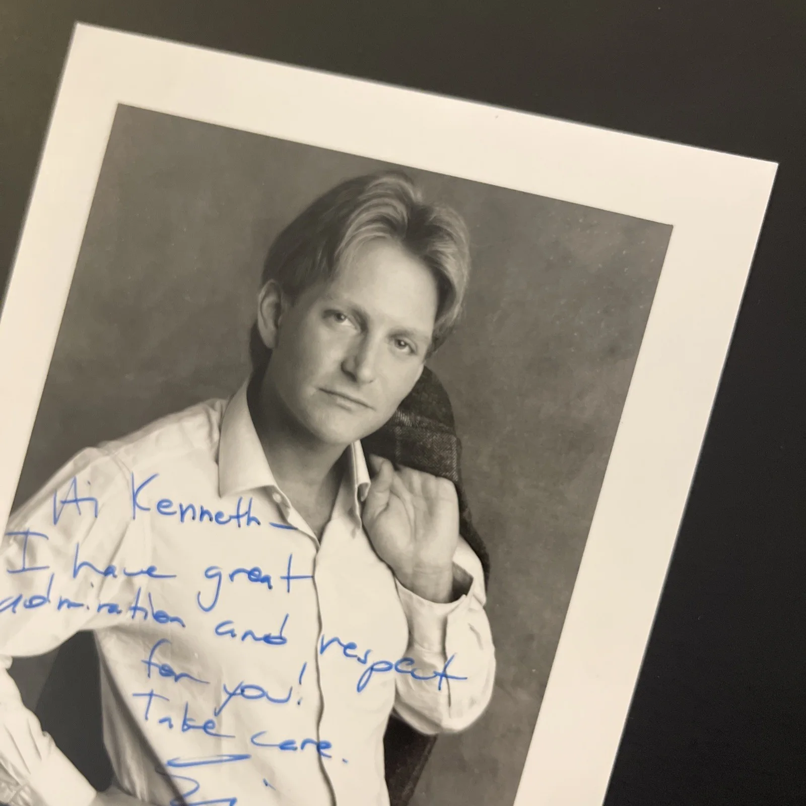 ERIC DOUGLAS, Kirk Douglas Son: Hand Signed Original Celebrity Photo 5 x 7” /KSK, изображение 3