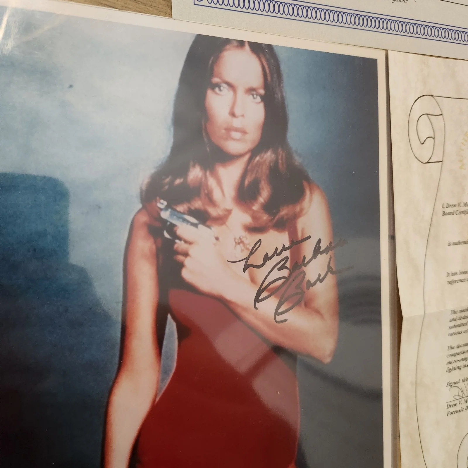 Barbara Bach — Barbara Bach Signed 8x10 Photo James Bond 007 Autographed AAU COA Authentic, изображение 2