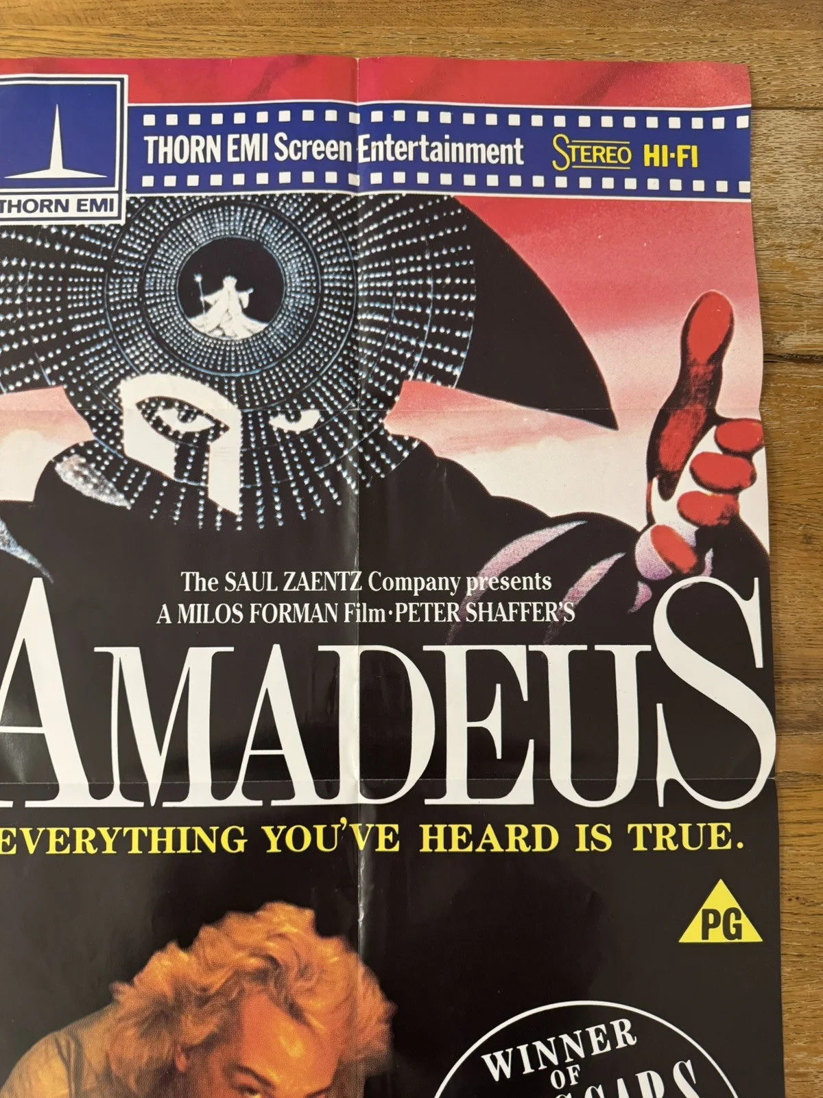 amadeus uk video shop film poster rare 1984, изображение 4