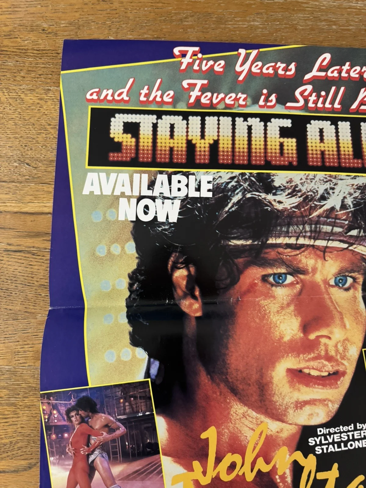 Staying Alive Original Video Shop VHS Poster 1983 Extremely Rare, изображение 2