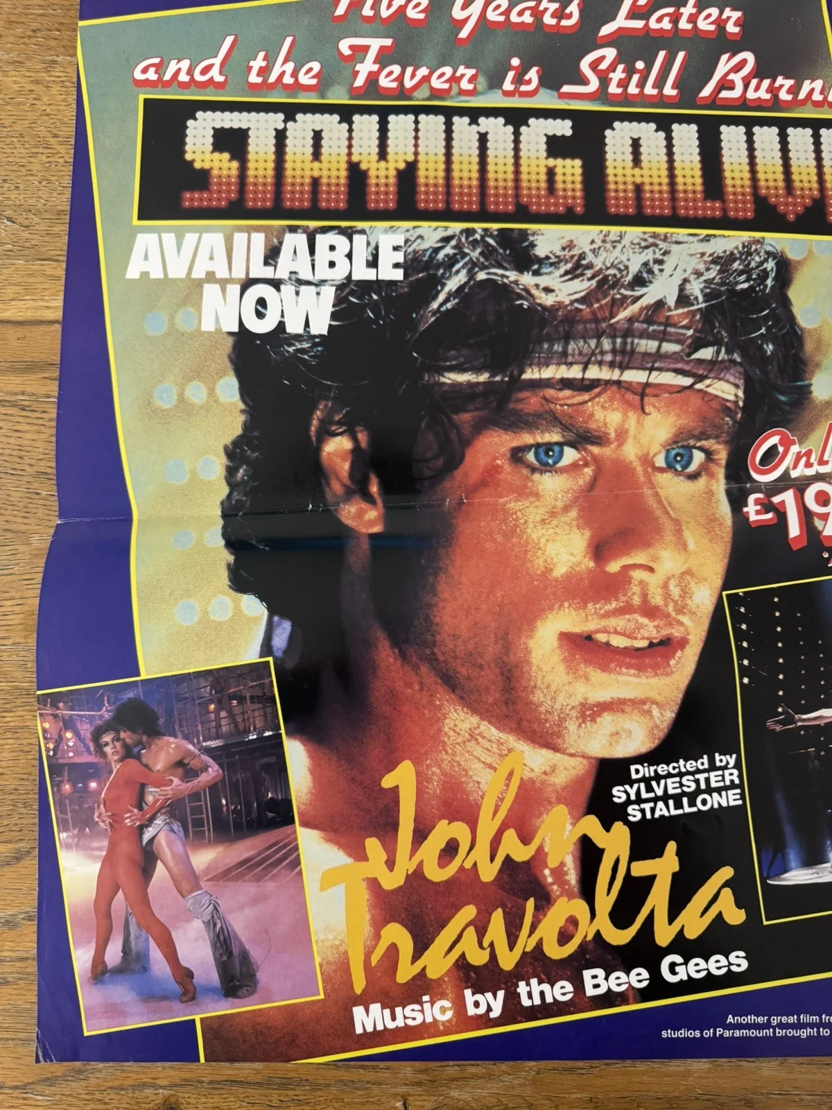 Staying Alive Original Video Shop VHS Poster 1983 Extremely Rare, изображение 4