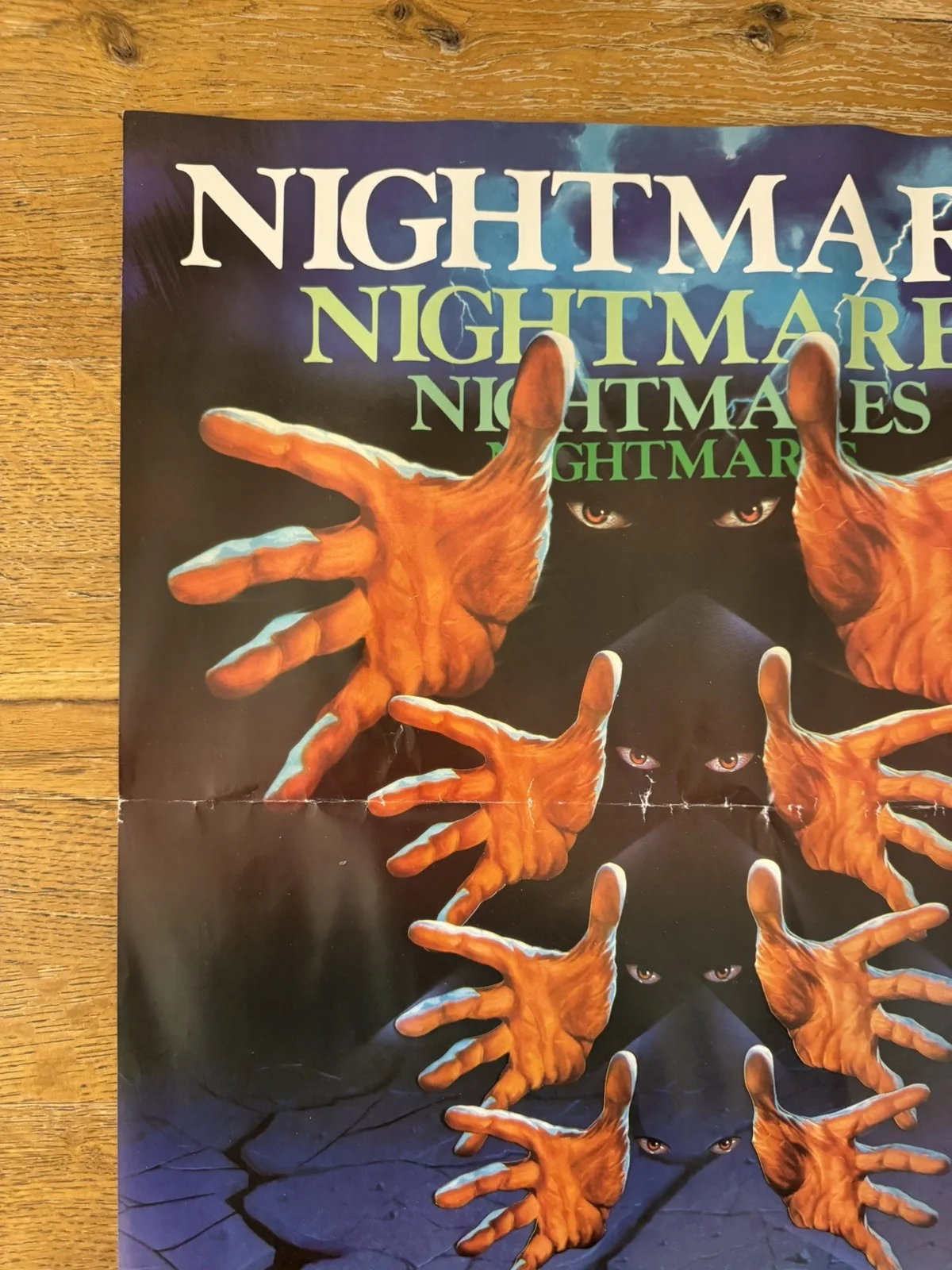 Nightmares Original Video Shop VHS Poster 1983 Extremely Rare, image 3