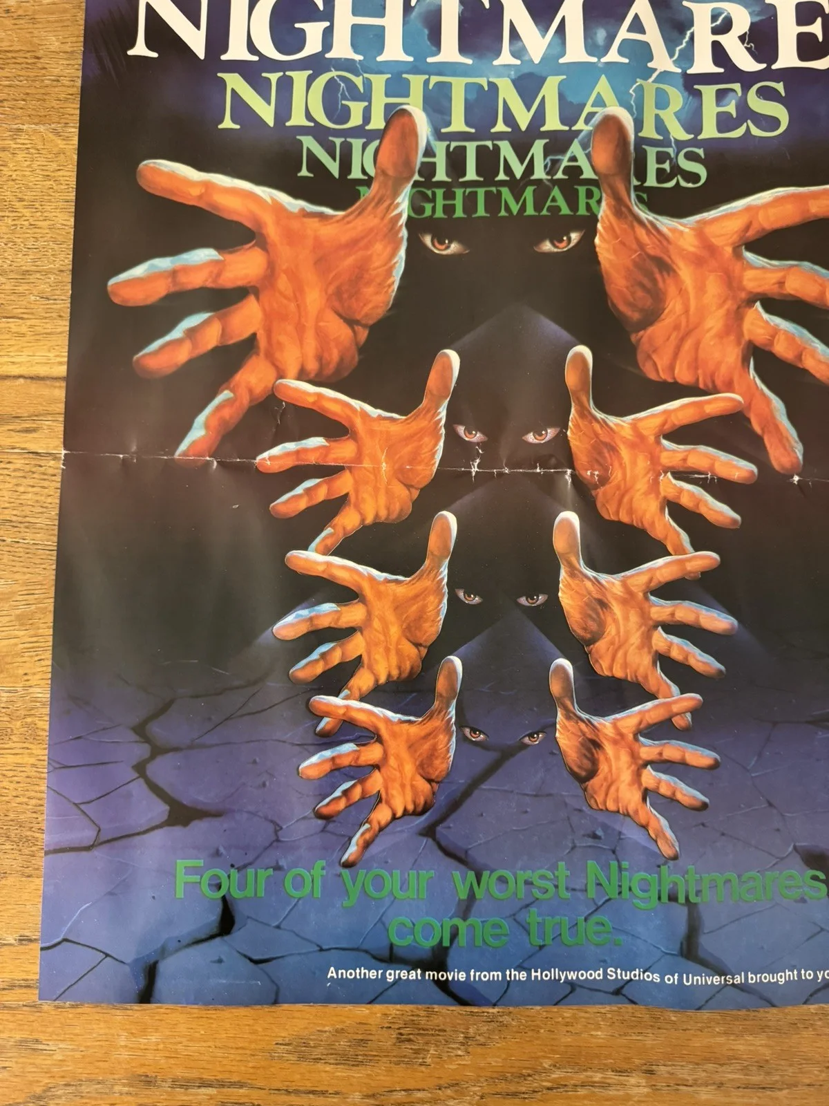 Nightmares Original Video Shop VHS Poster 1983 Extremely Rare, image 4