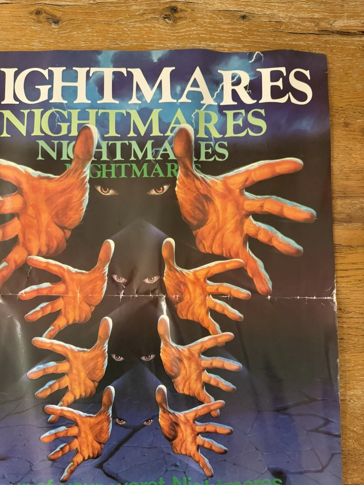 Nightmares Original Video Shop VHS Poster 1983 Extremely Rare, image 5