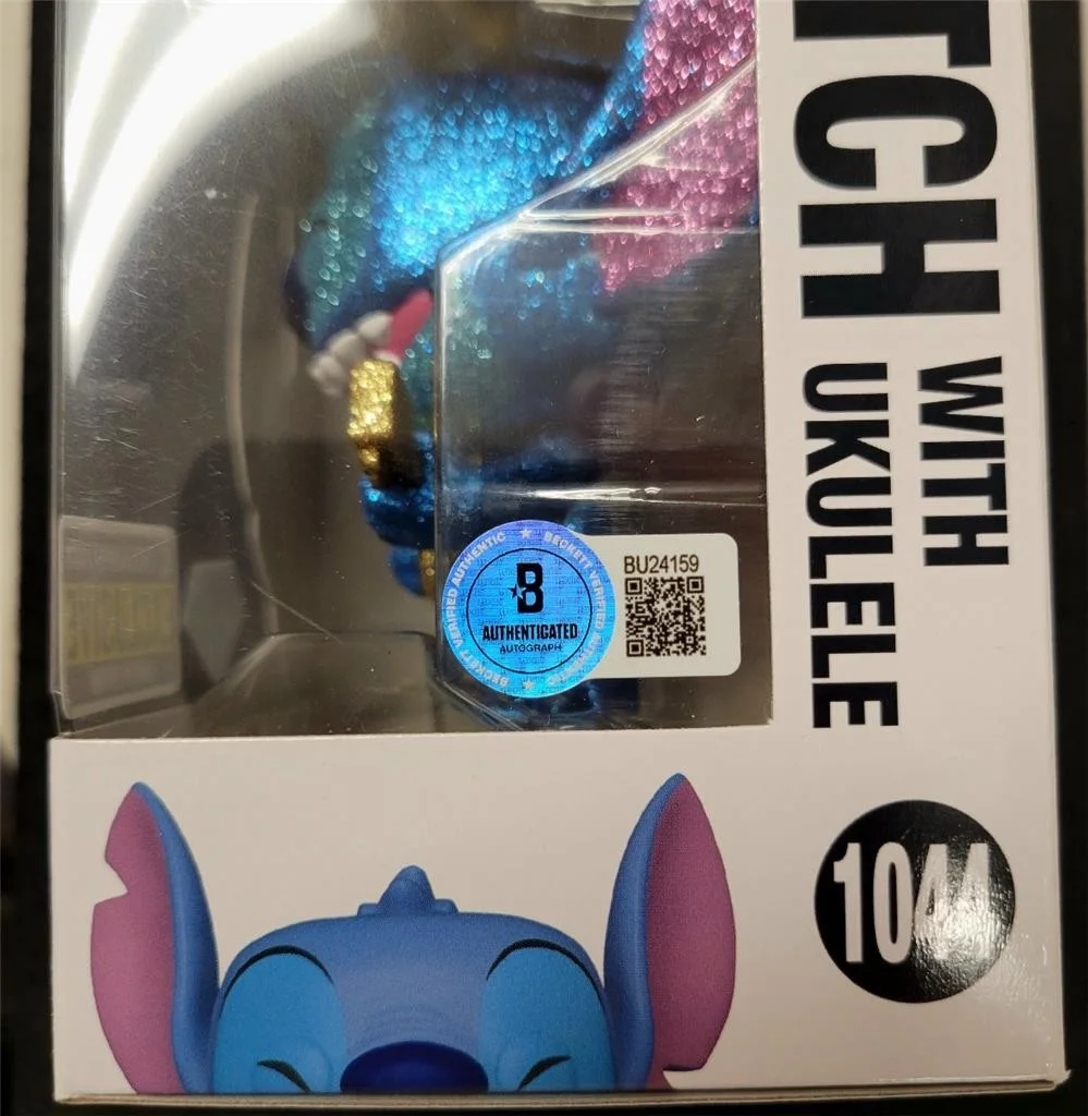Chris Sanders signed Stitch with Ukelele Funko Pop 1044 autograph ~ Beckett BAS, изображение 3