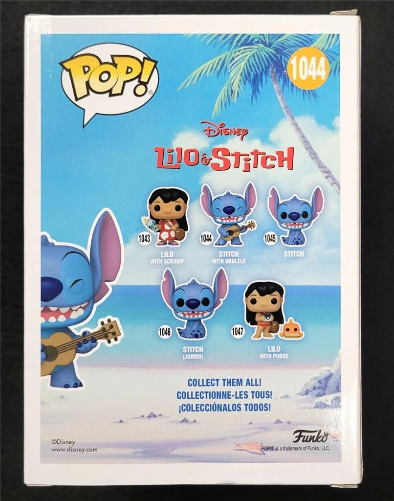 Chris Sanders signed Stitch with Ukelele Funko Pop 1044 autograph ~ Beckett BAS, изображение 4