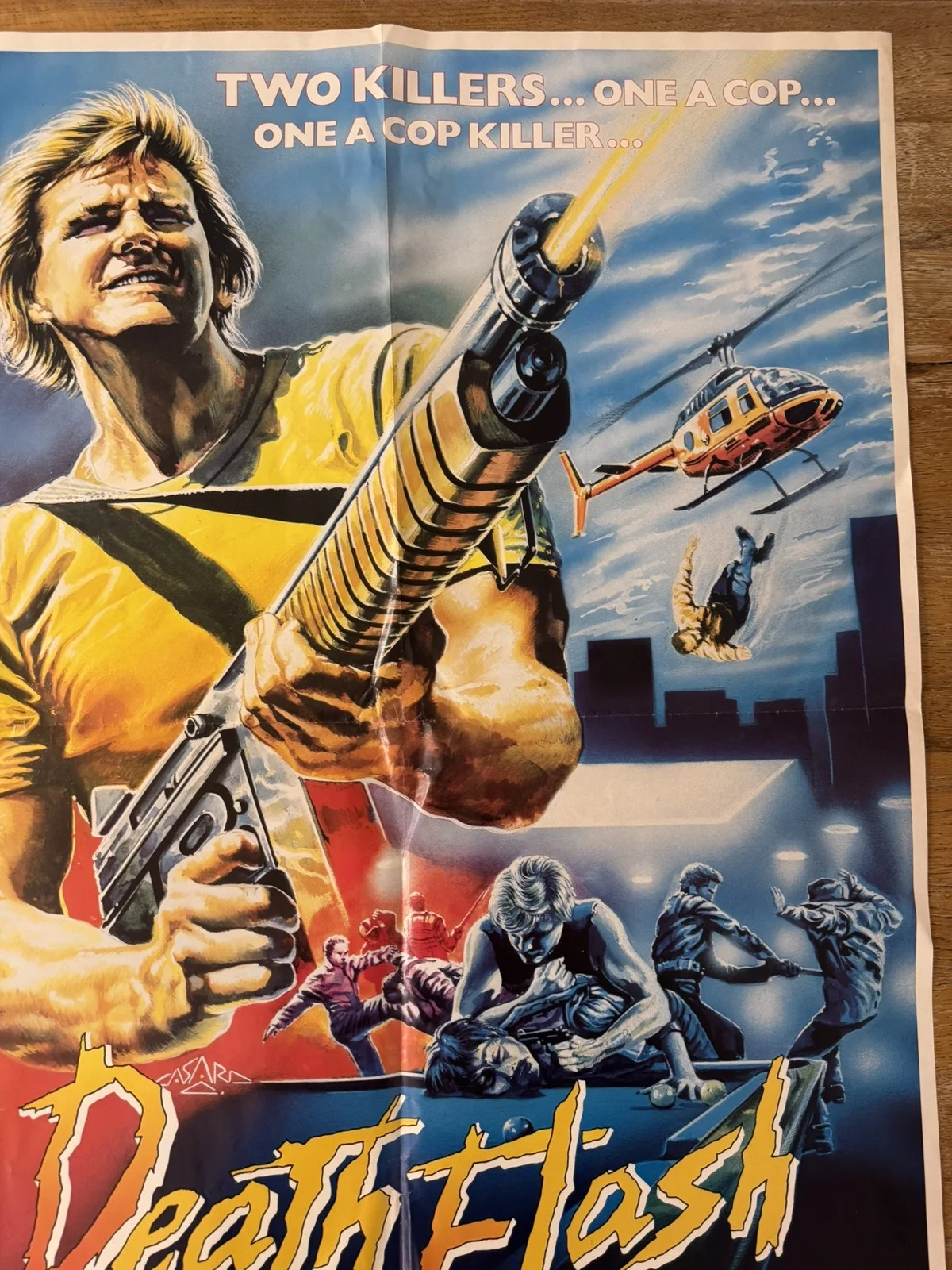 Death flash Original Video Shop VHS Poster 1986 Extremely Rare new dimension, изображение 2