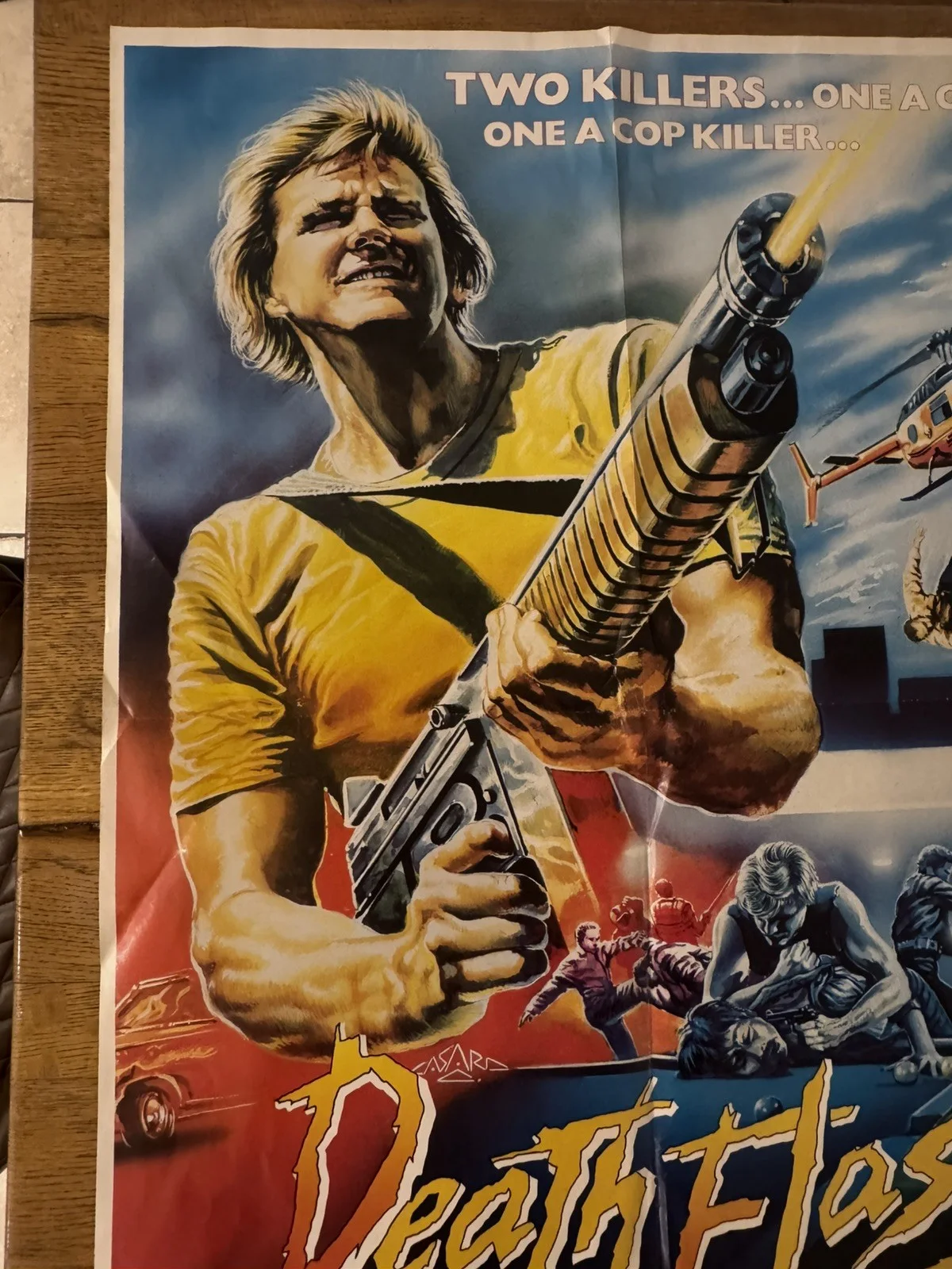 Death flash Original Video Shop VHS Poster 1986 Extremely Rare new dimension, изображение 5