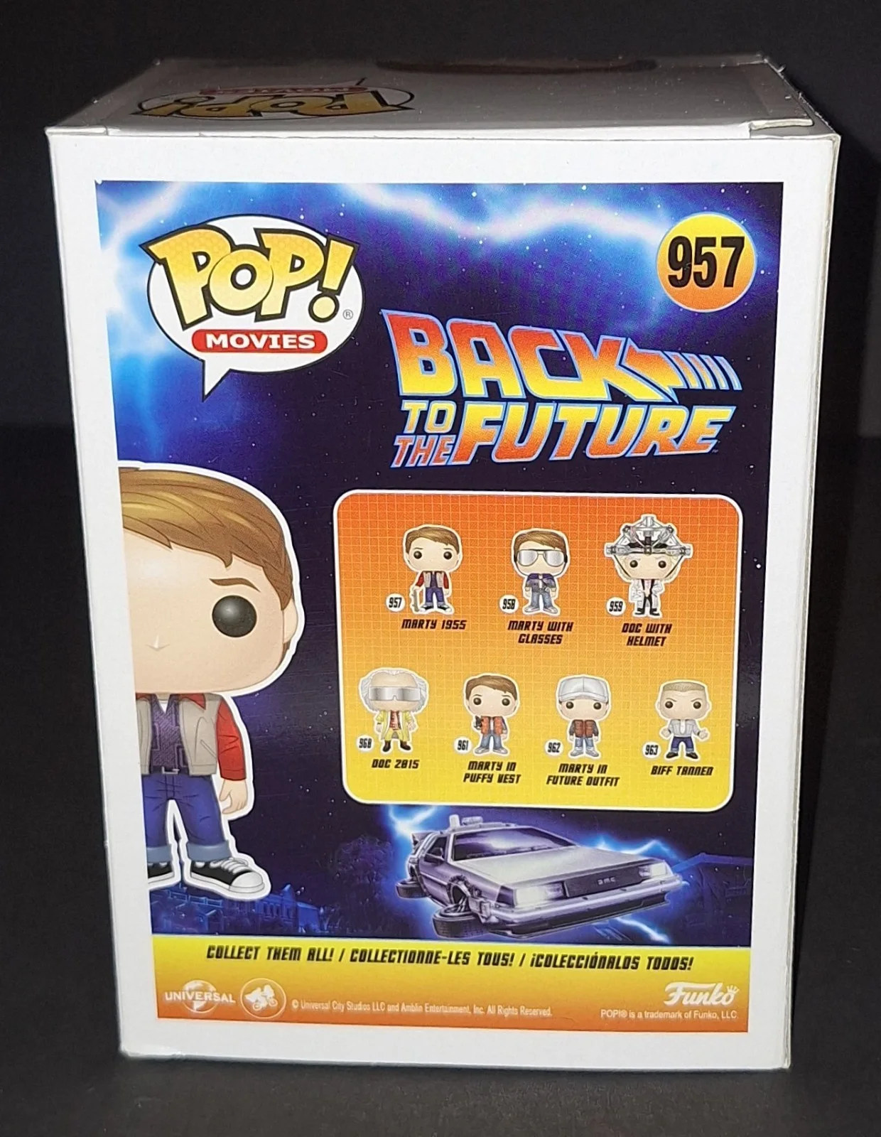 Michael J. Fox — Michael J. Fox Signed Autographed Funko Back To The Future Marty 1955 Beckett, изображение 3