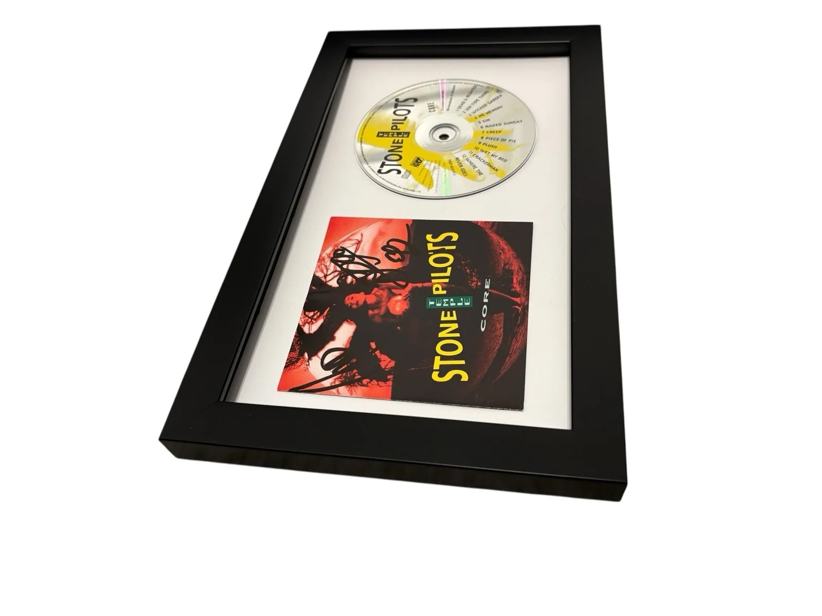 STONE TEMPLE PILOTS SIGNED AUTOGRAPH x3 CORE FRAMED MATTED CD PROOF JSA CERT COA, image 4