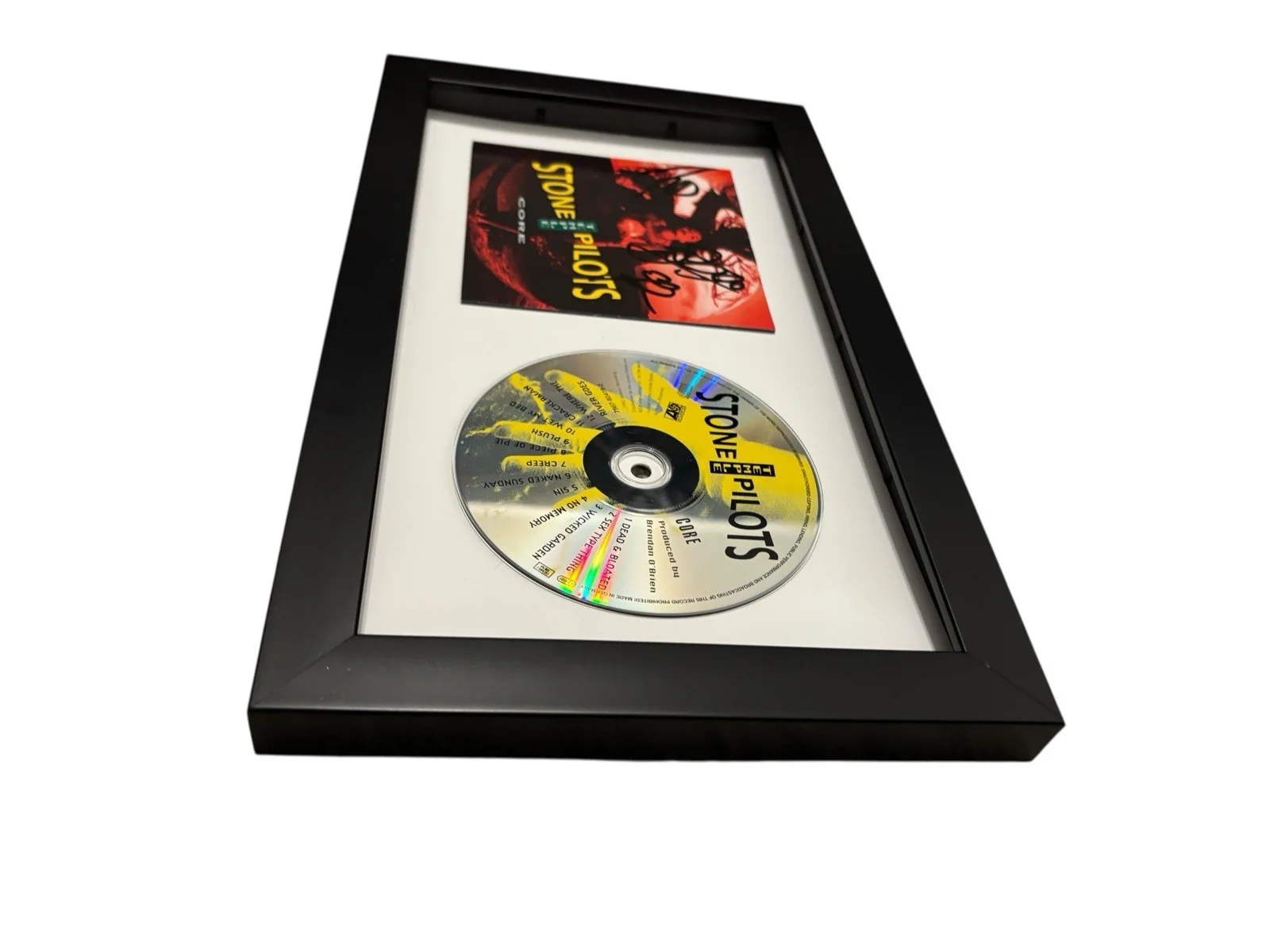 STONE TEMPLE PILOTS SIGNED AUTOGRAPH x3 CORE FRAMED MATTED CD PROOF JSA CERT COA, image 5