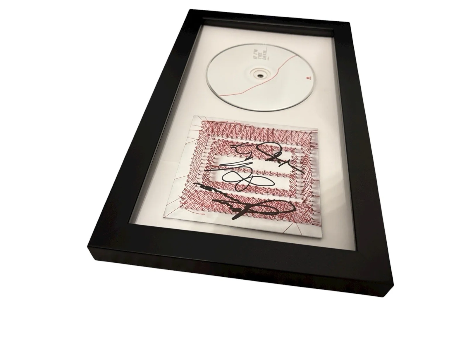 LETLIVE. SIGNED AUTOGRAPH IF I’M THE DEVIL FRAMED CD JASON +2 w/ PROOF + JSA COA, image 4