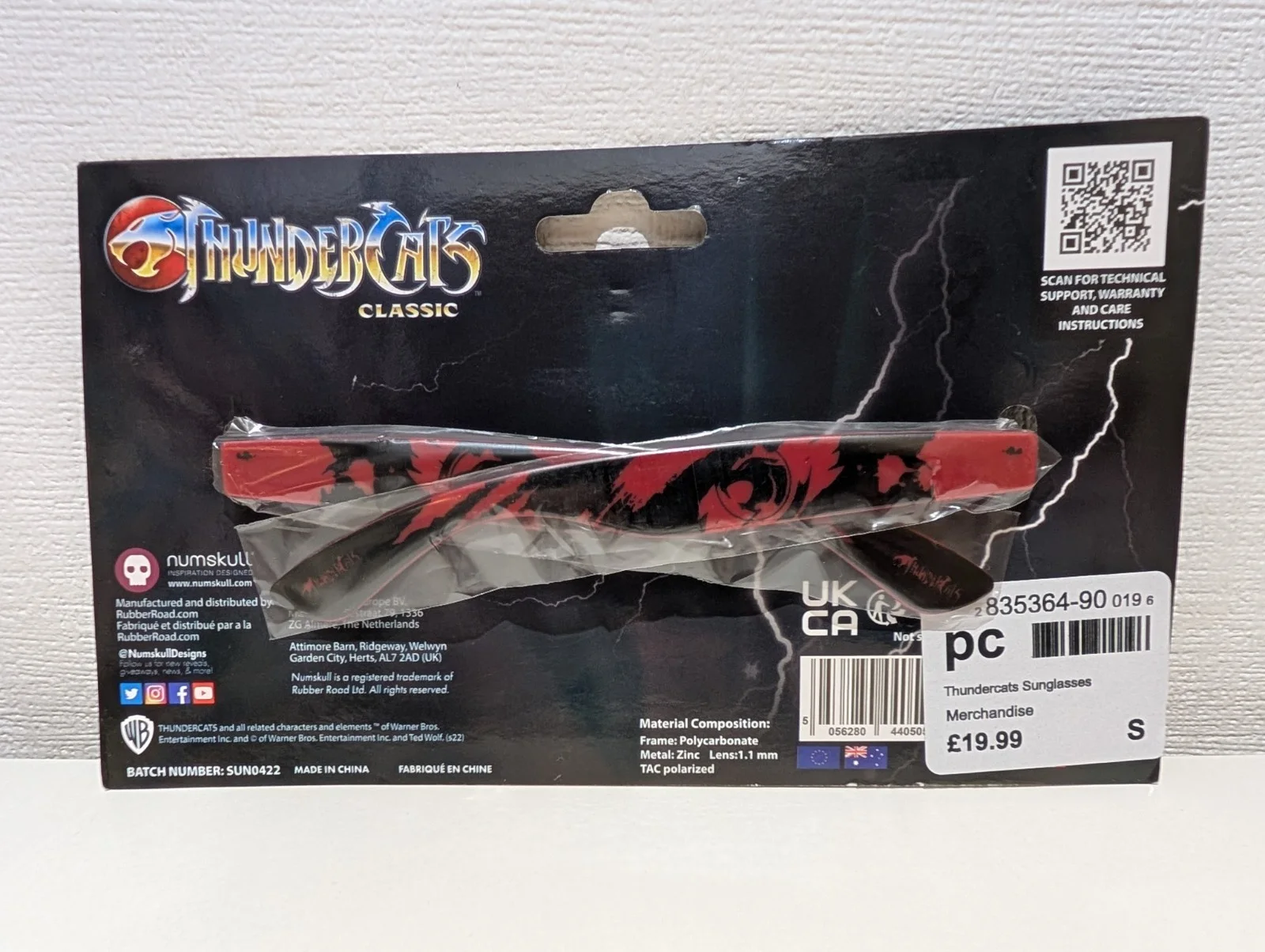 Official Thundercats Classic Unisex Sunglasses Warner Bros UV 400 Numskull NEW, image 4